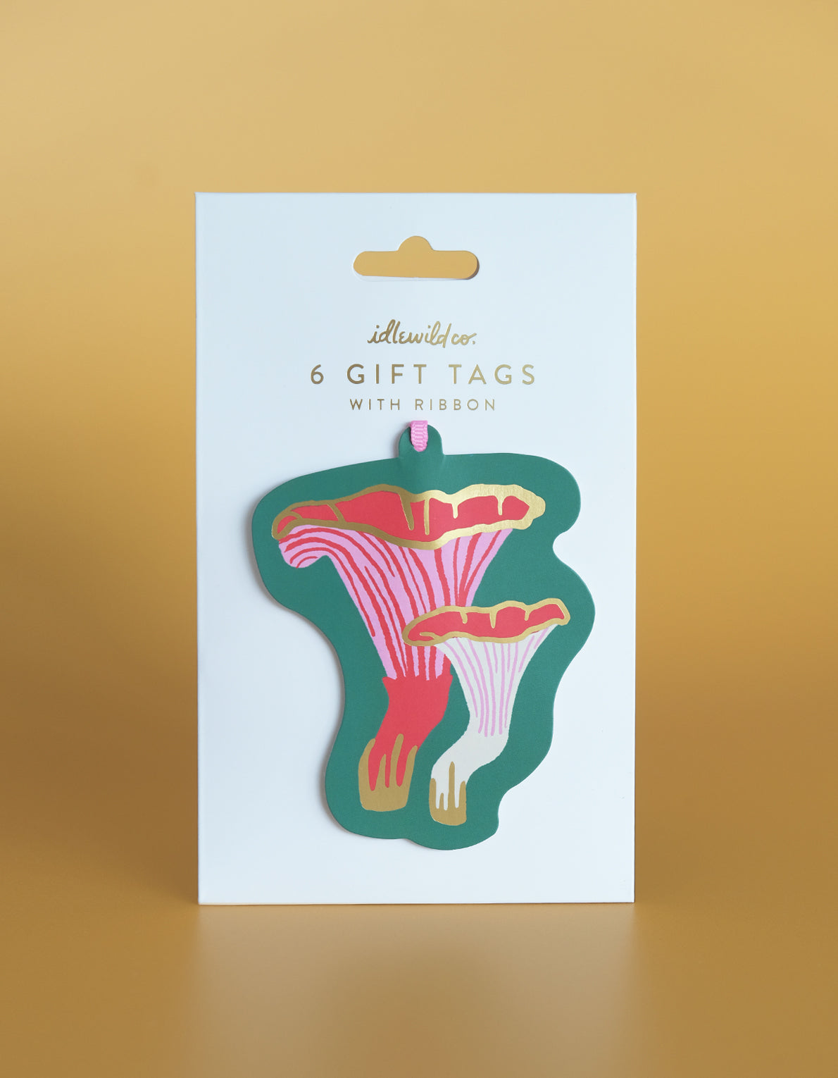 Die-Cut Gift Tag | Chanterelle Mushroom