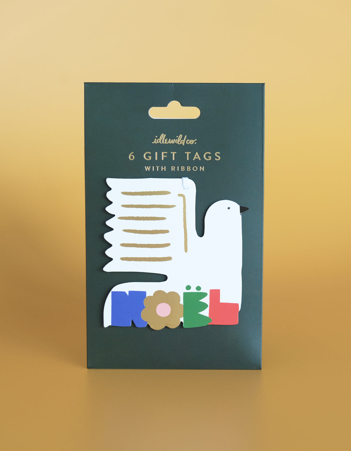 Die-Cut Gift Tag | Holiday Noel Dove