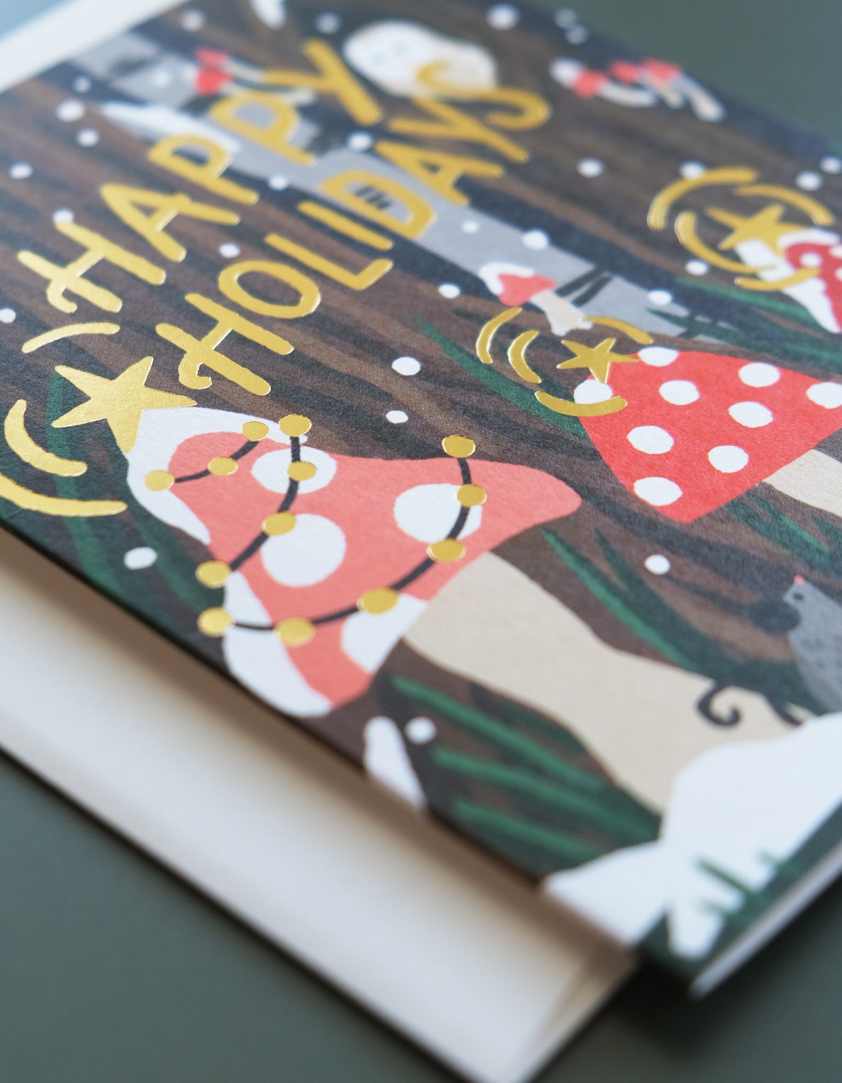 Holiday Greeting Card | Mushroom Forest