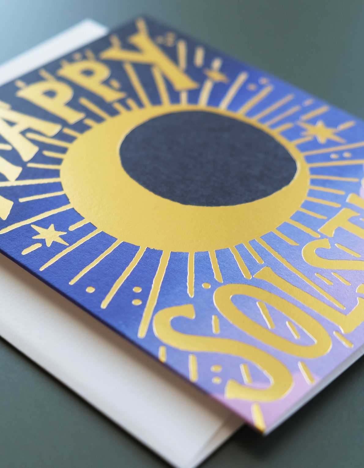 Winter Holiday Greeting Card | Solstice Moon
