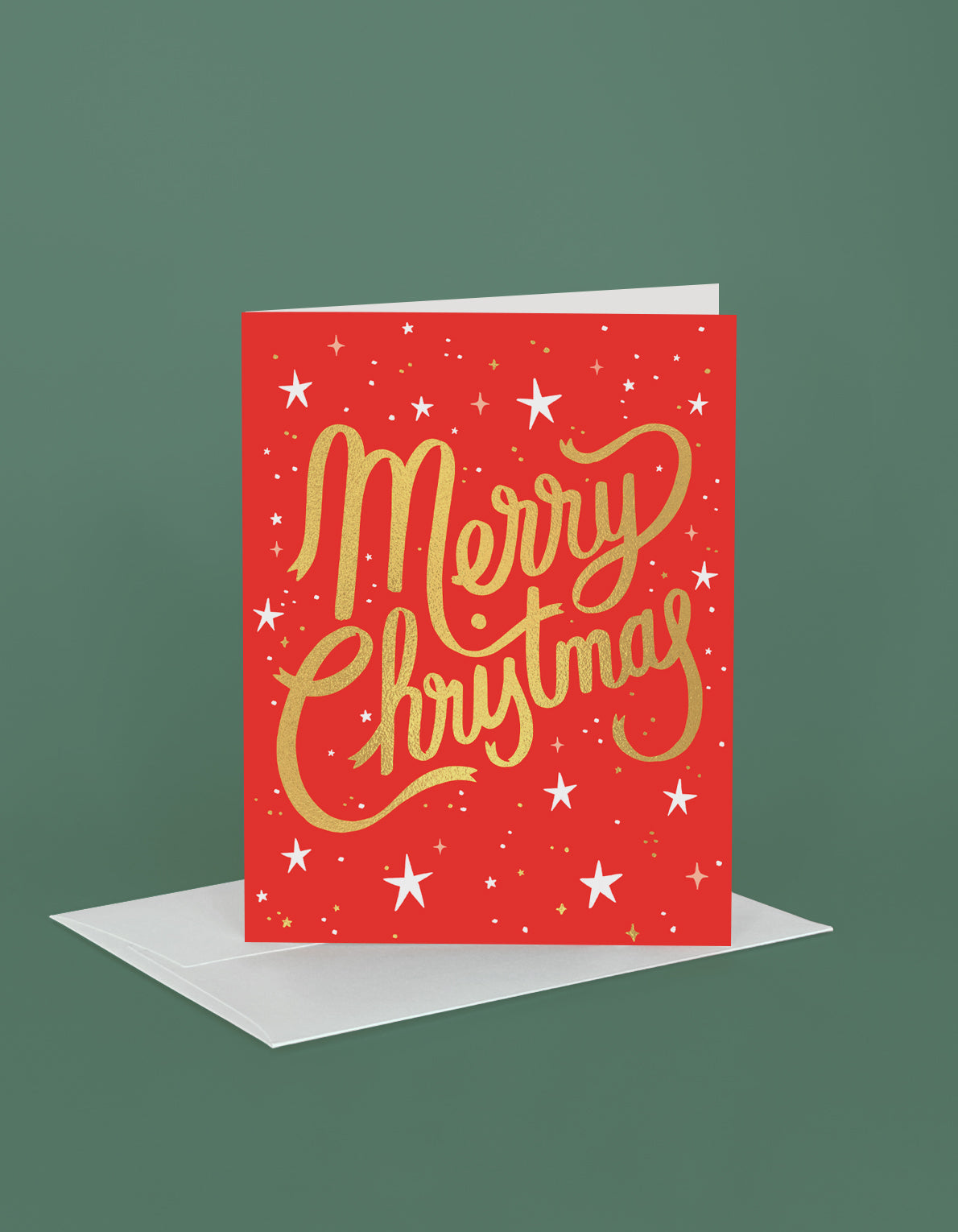 Christmas Greeting Card | Merry Christmas Script