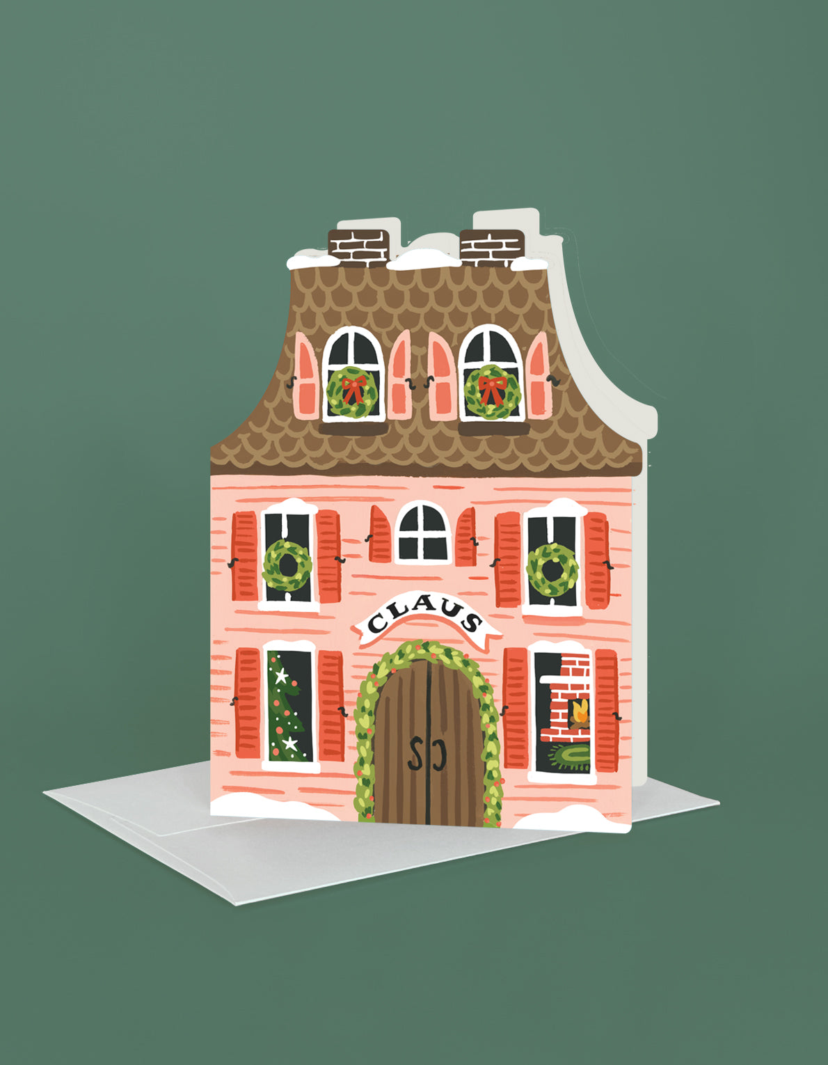 Christmas Greeting Card | Santa Claus House