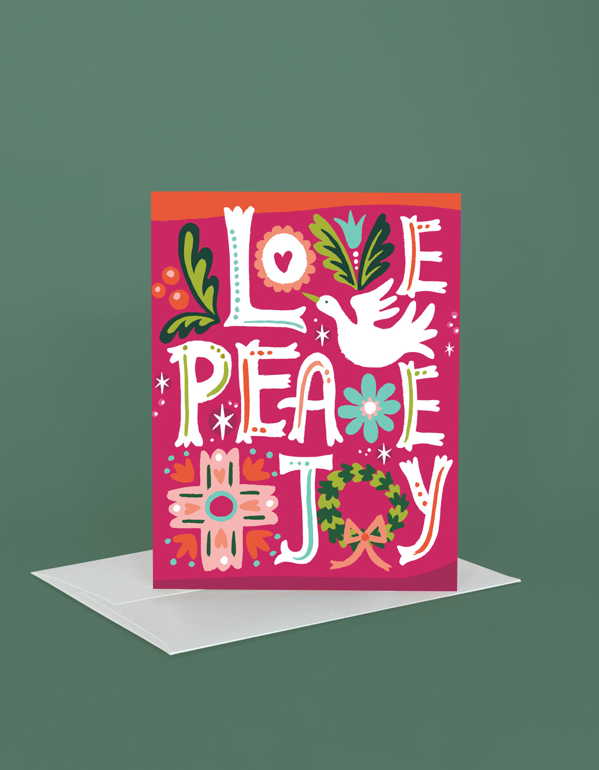 Holiday Greeting Card | Love, Peace, Joy