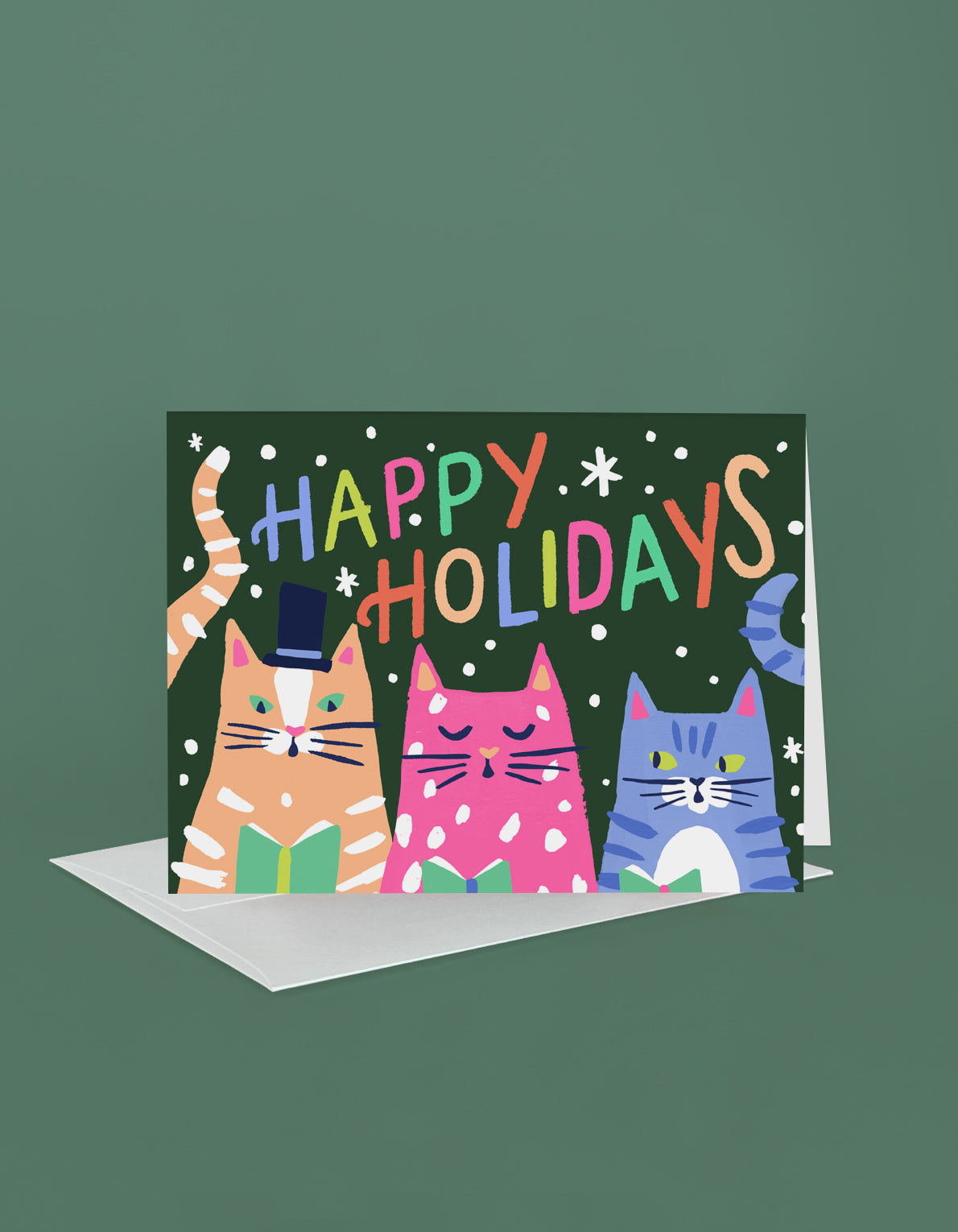 Holiday Greeting Card | Kitty Carols