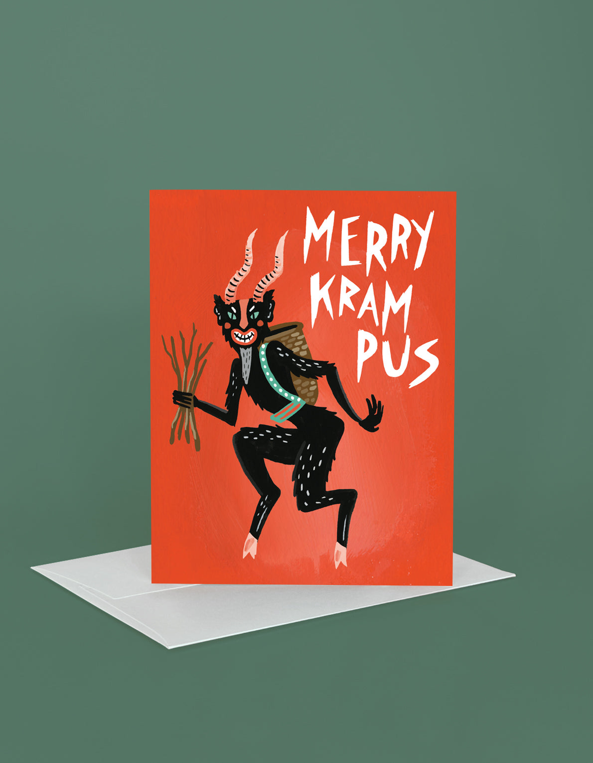 Holiday Greeting Card | Merry Krampus
