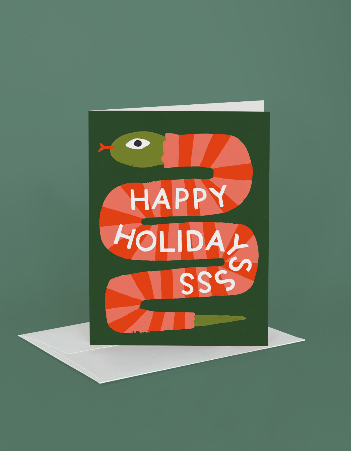 Holiday Greeting Card | Snake Sweater