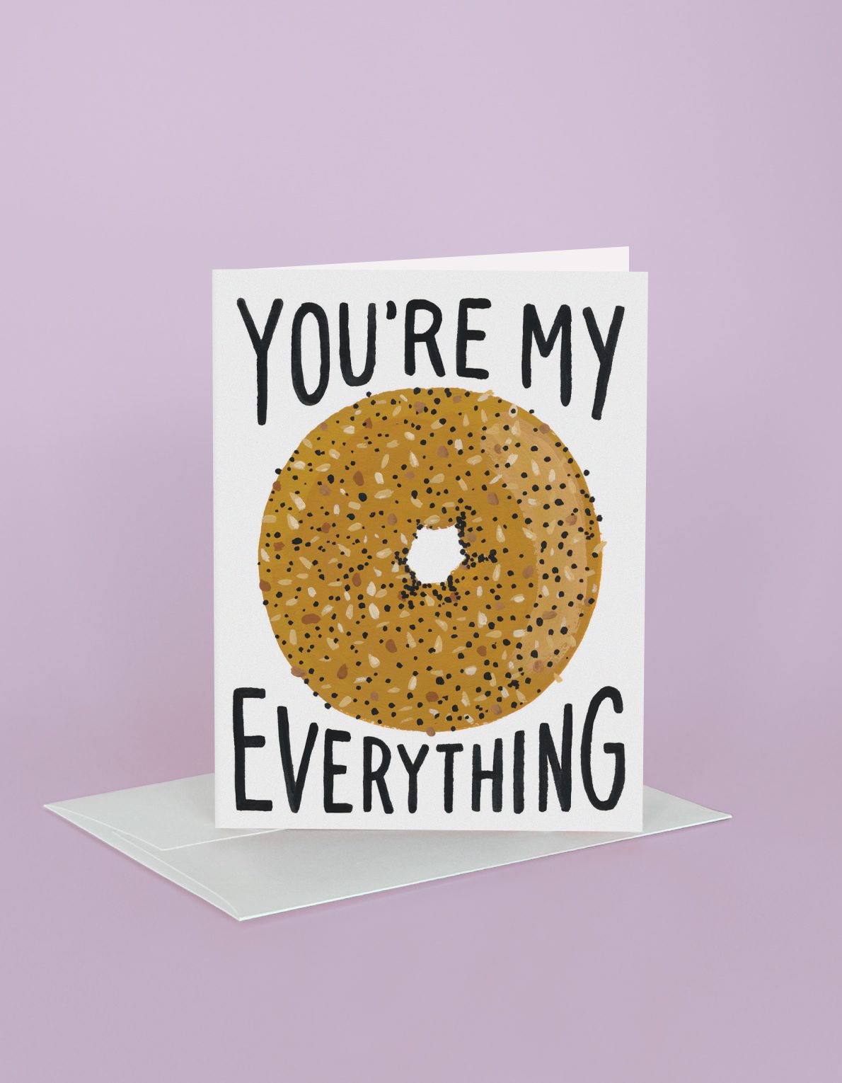 Love Greeting Card | Everything Bagel