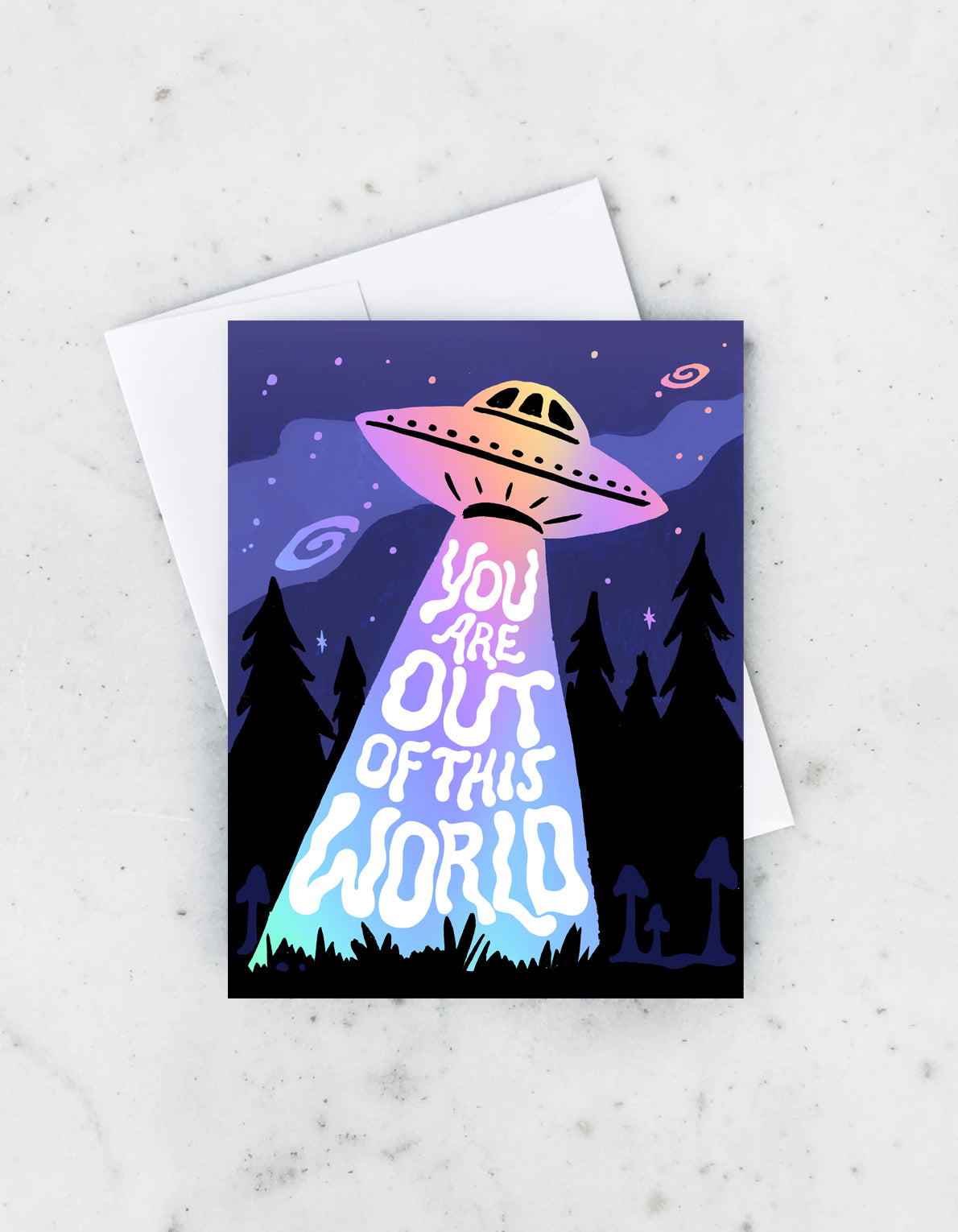 Love Greeing Card | Spaceship