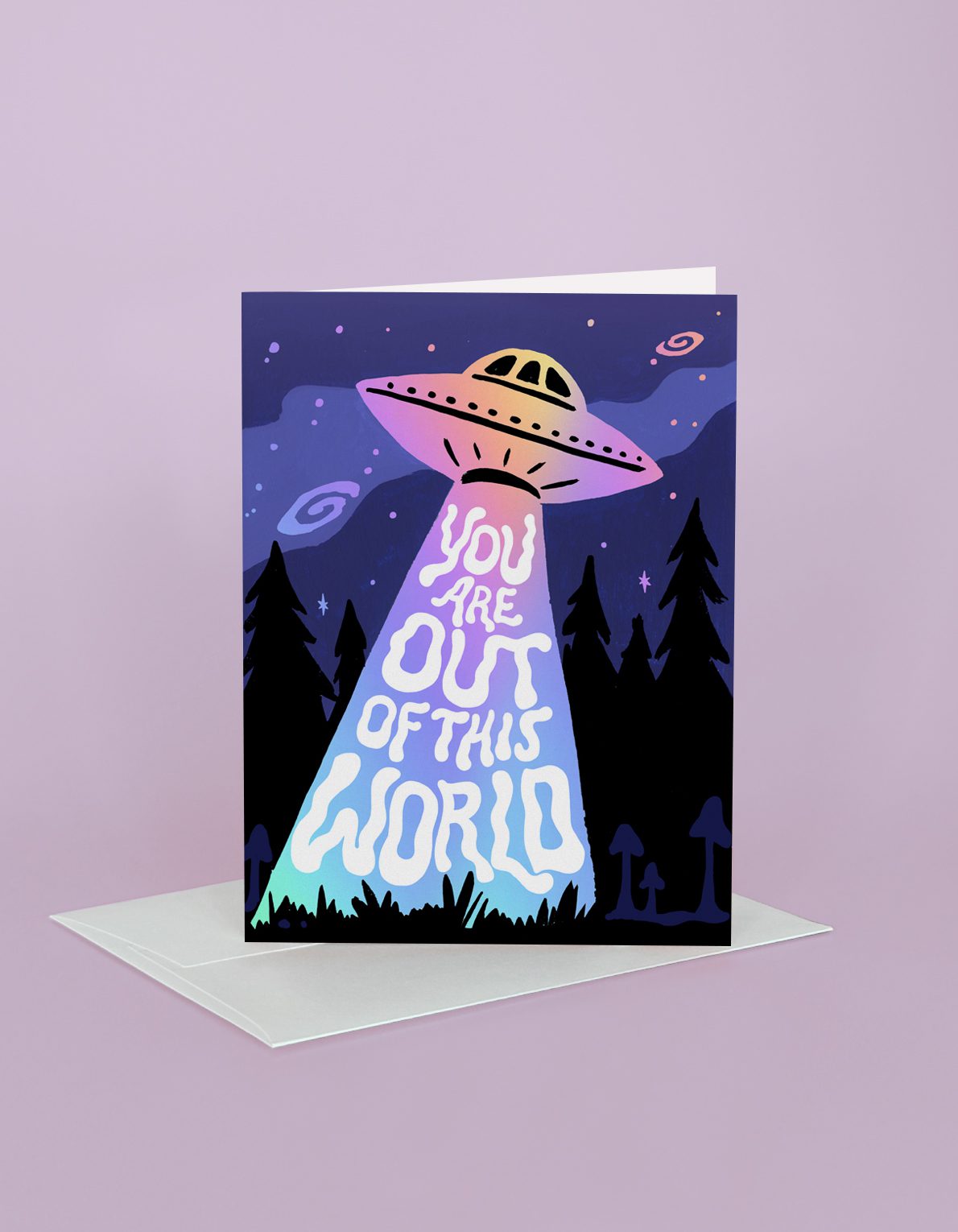 Love Greeing Card | Spaceship