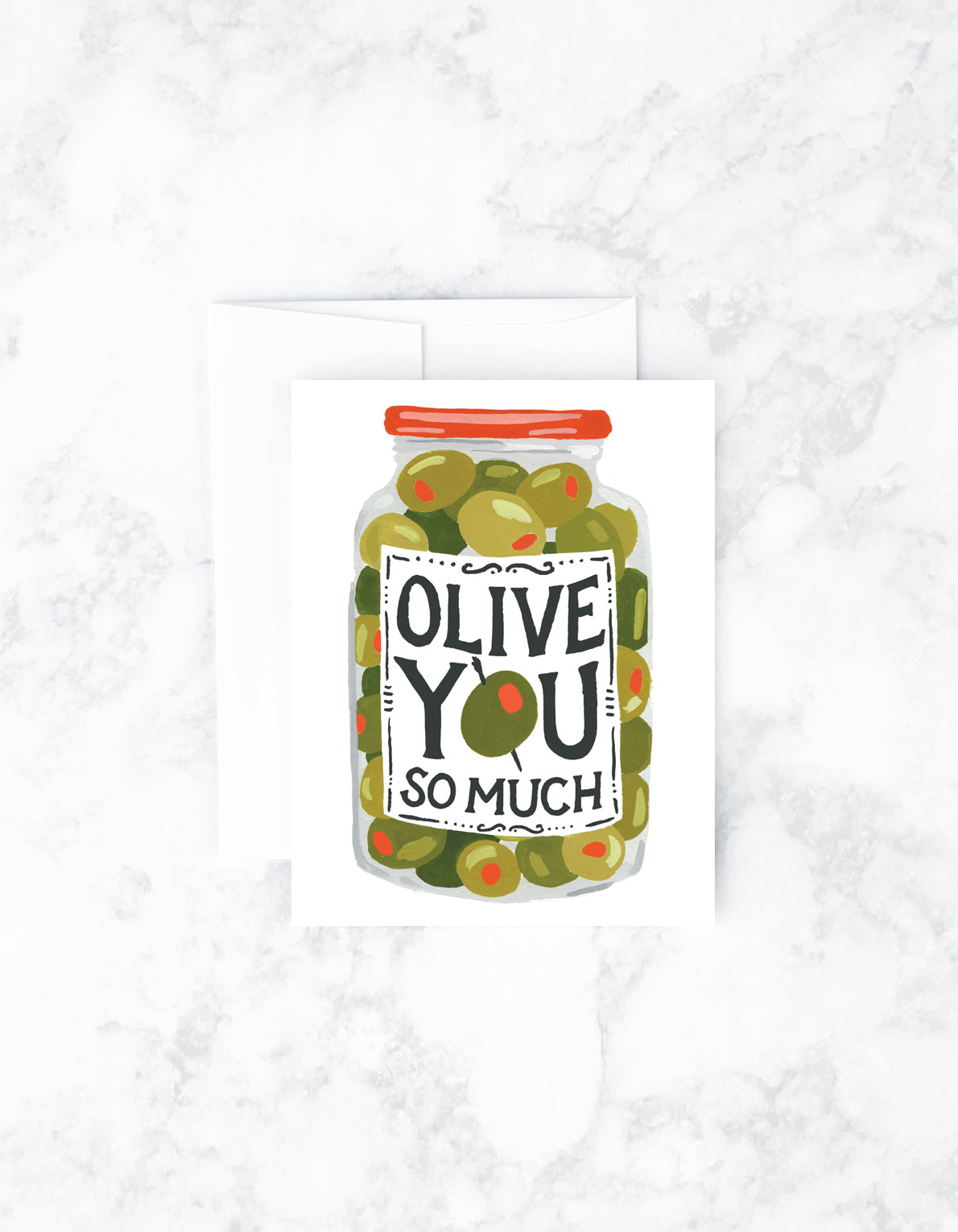 Love Greeting Card | Olive You