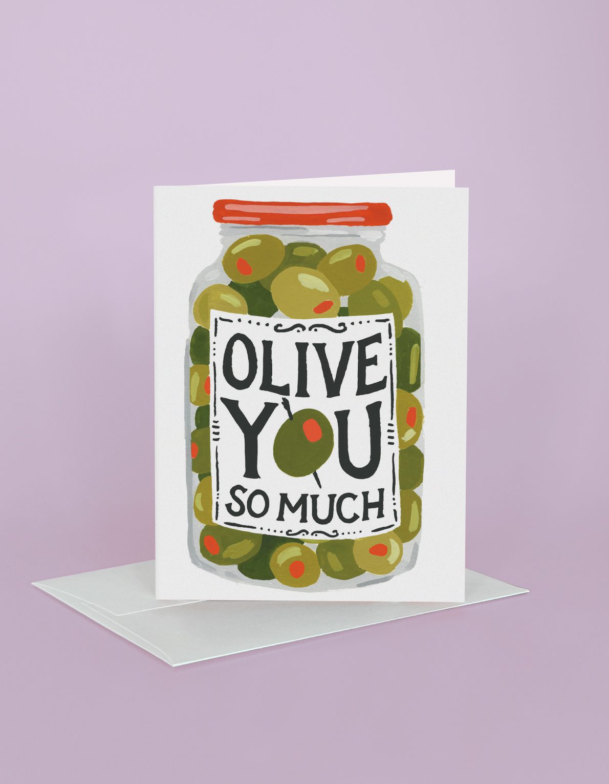 Love Greeting Card | Olive You