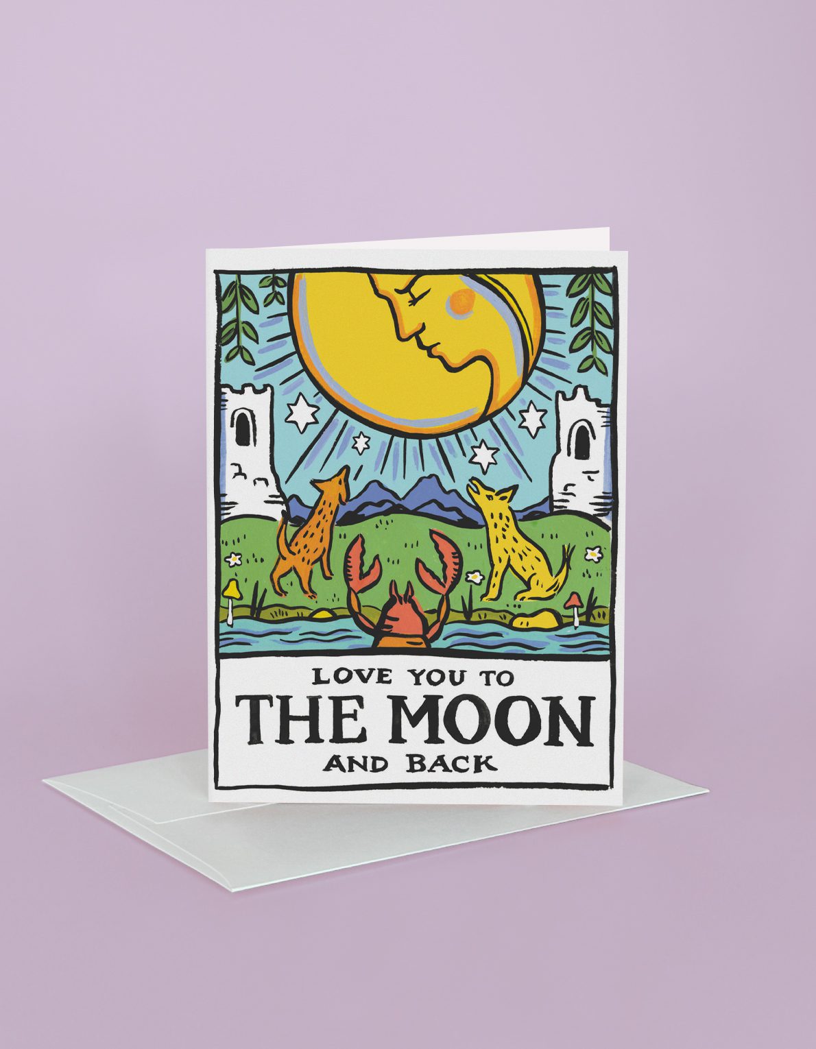 Birthday Greeting Card | Tarot Moon