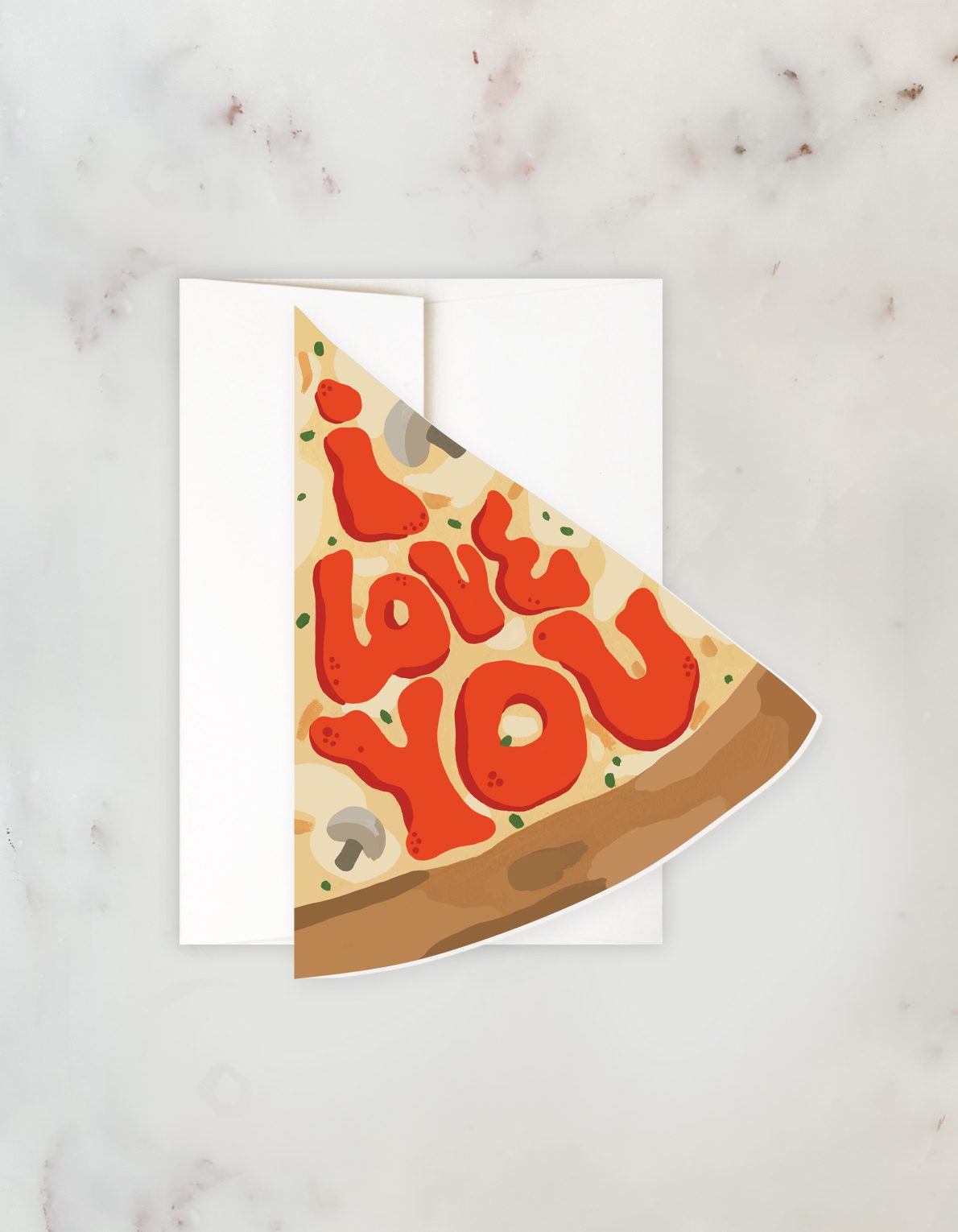 Love Greeting Card | Pizza Love