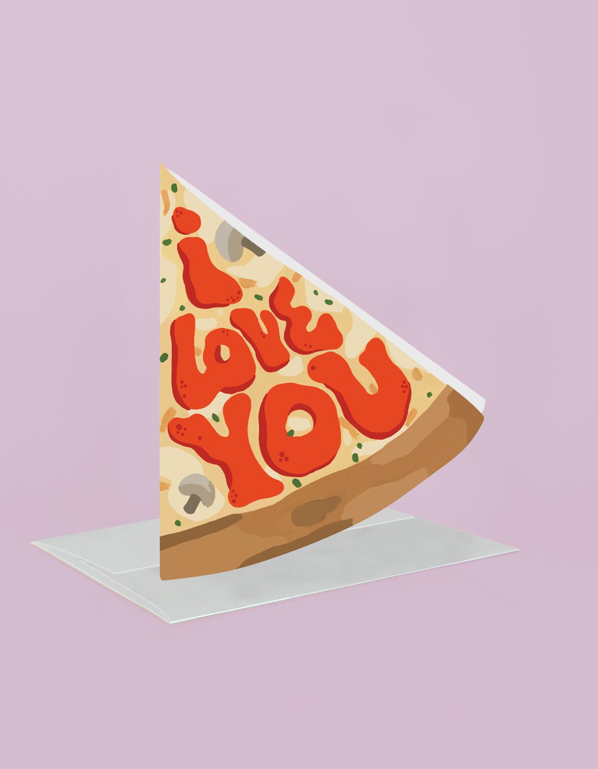 Love Greeting Card | Pizza Love