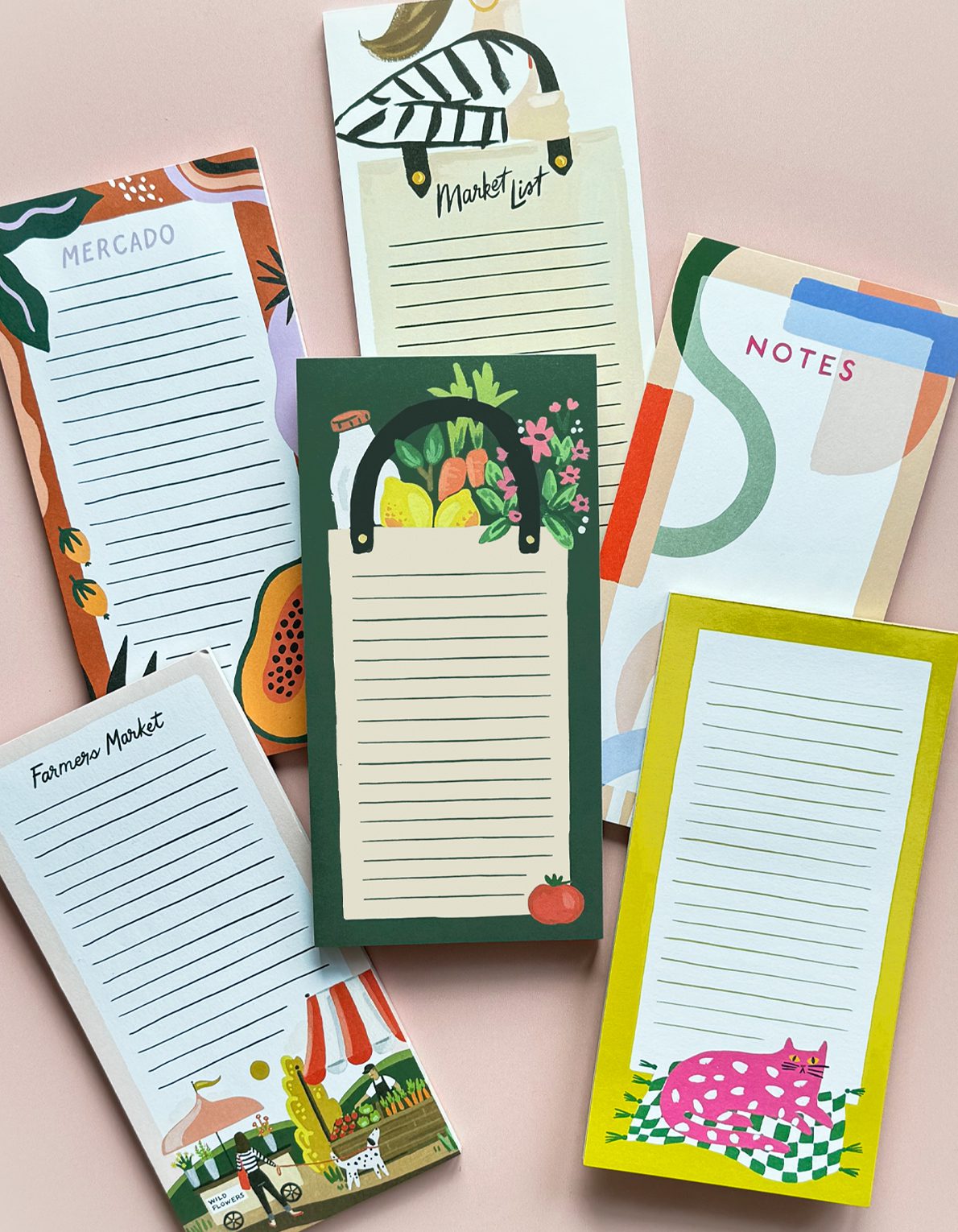 Magnetic Market List Pad | Spotted Kitty