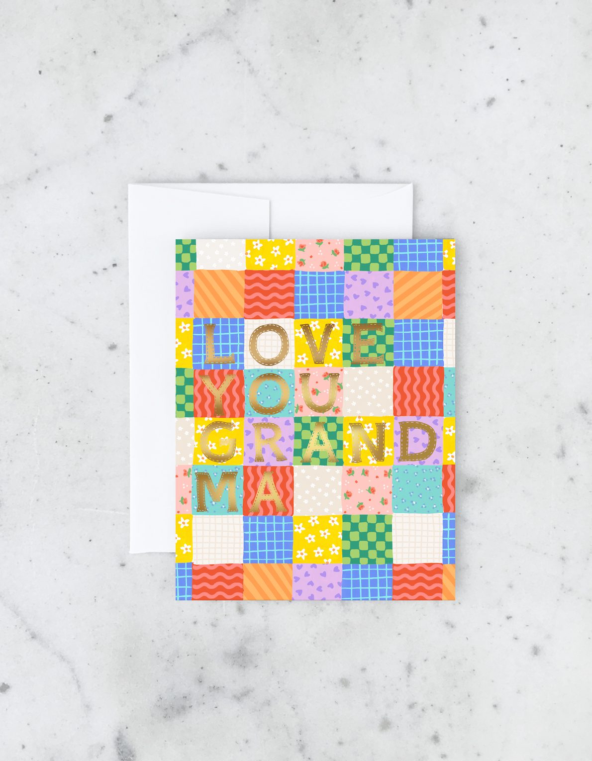 Mother's Day Greeting Card | Grandma Patchwork