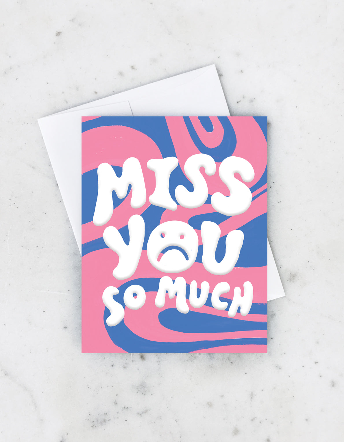 Miss You Greeting Card | Wavy Miss You