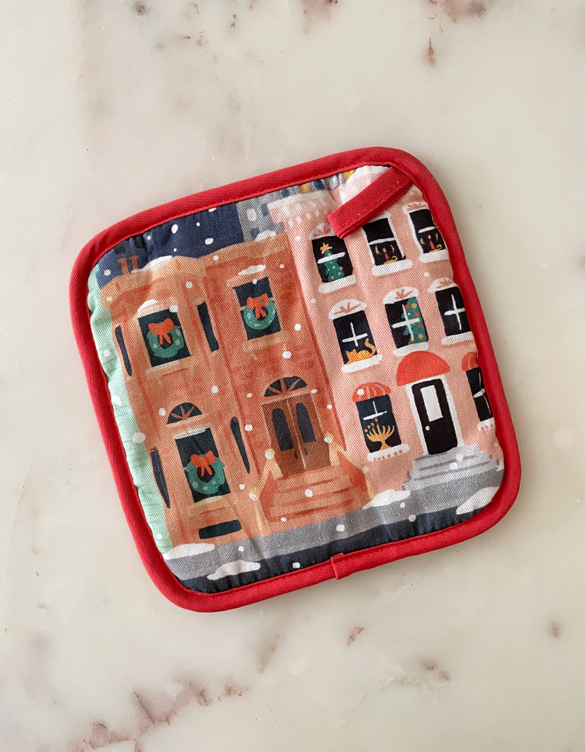 Holiday Oven Mitt + Potholder Set | Rockefeller Tree