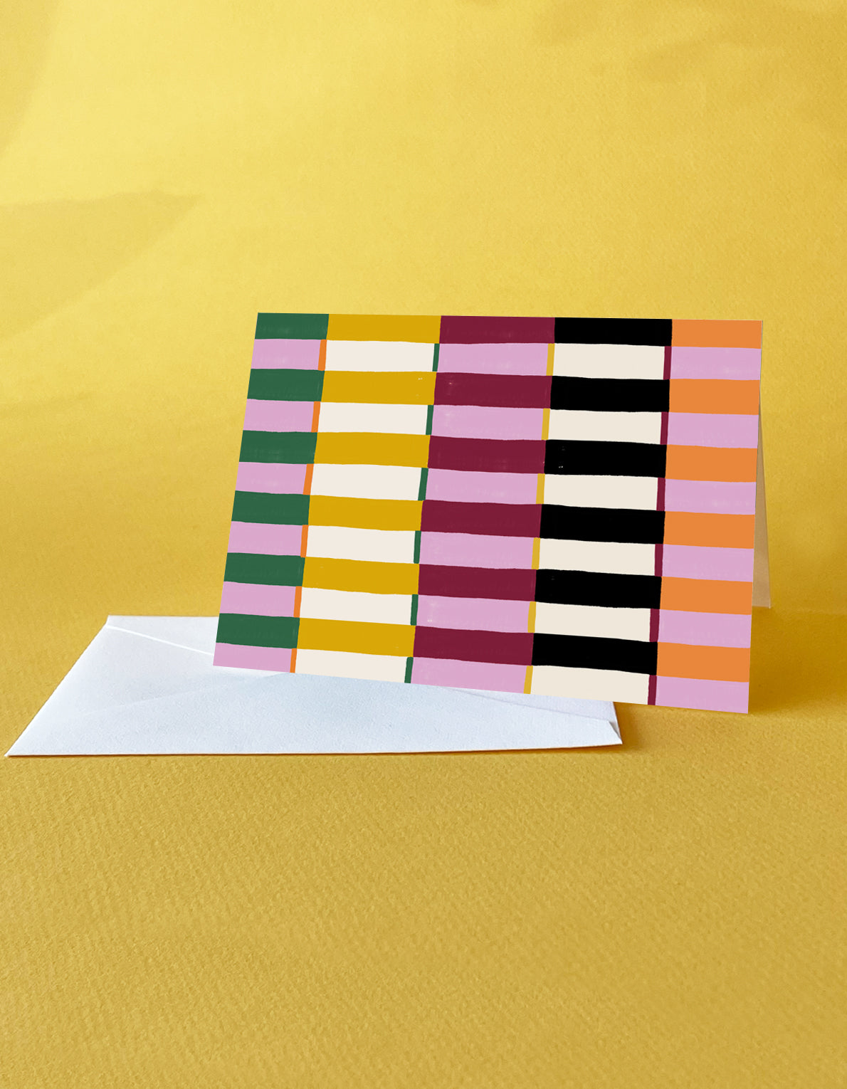 Note Cards, Boxed Set of 12 | Painted Stripes