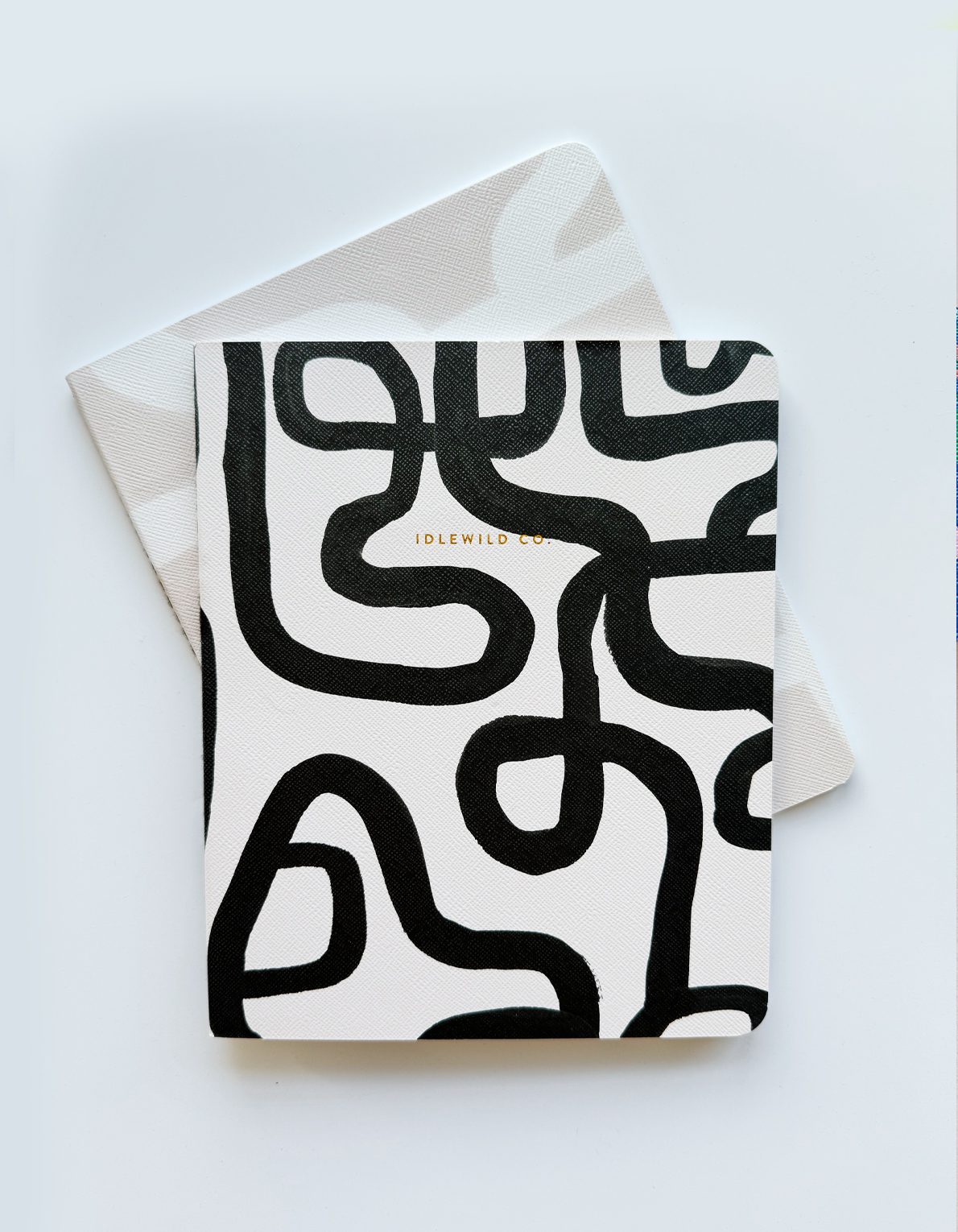 Notebook Duo | Black & White Squiggle