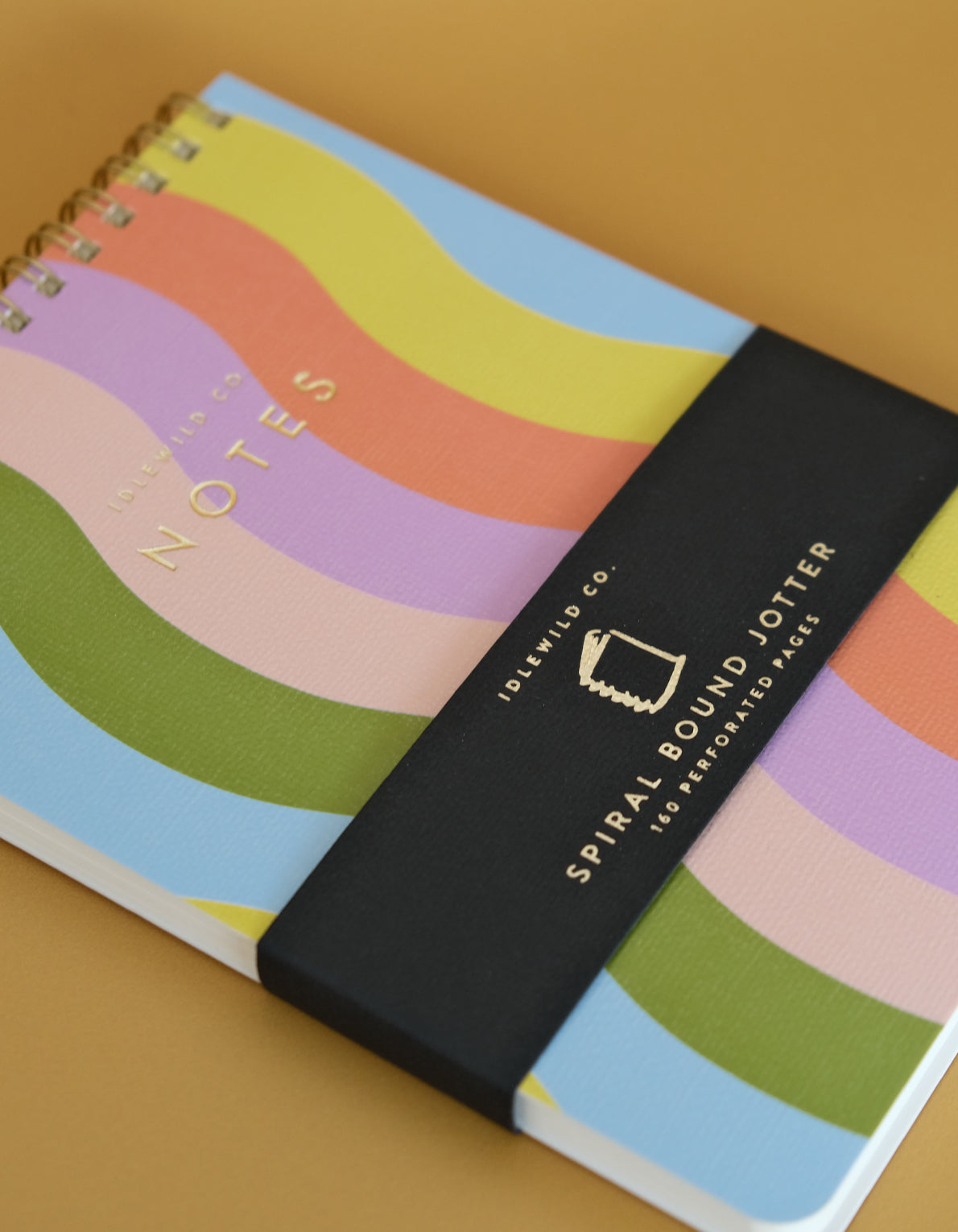 Spiral-Bound Jotter | Wavy Rainbow