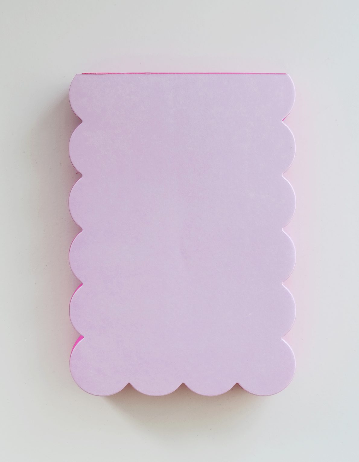 Scallop Shaped Notepad | Lilac + Hot Pink