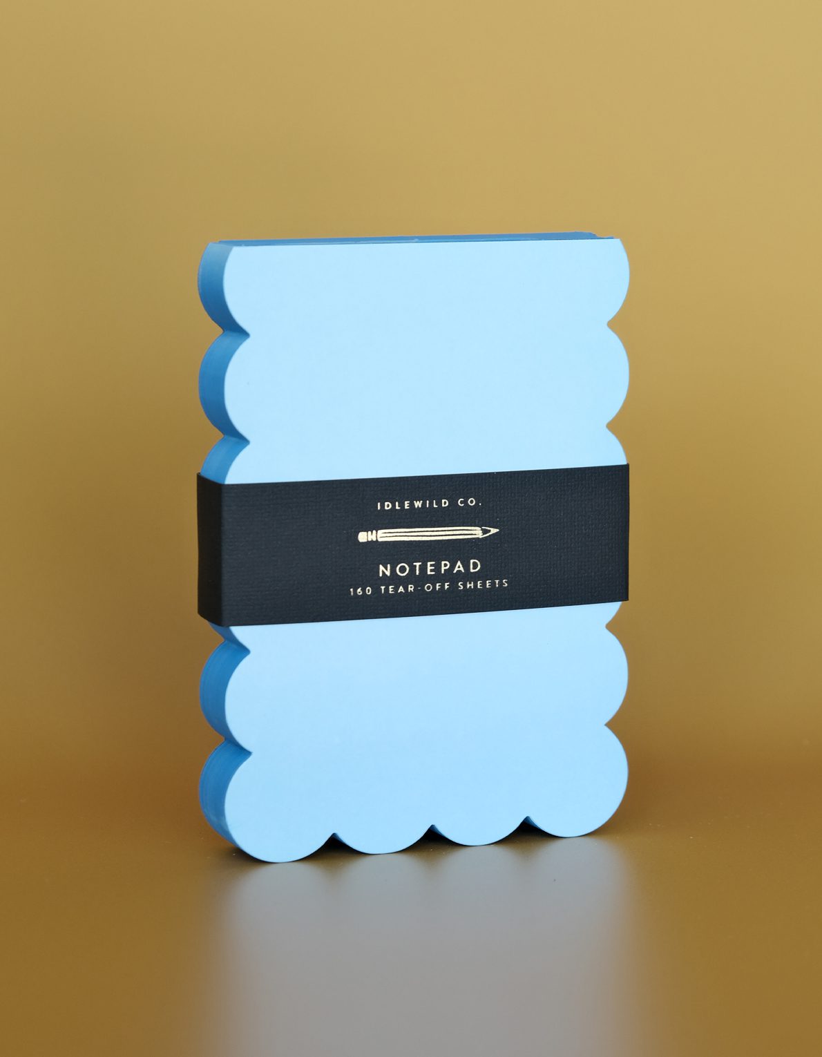 Scalloped Shaped Notepad | Aqua + Blue