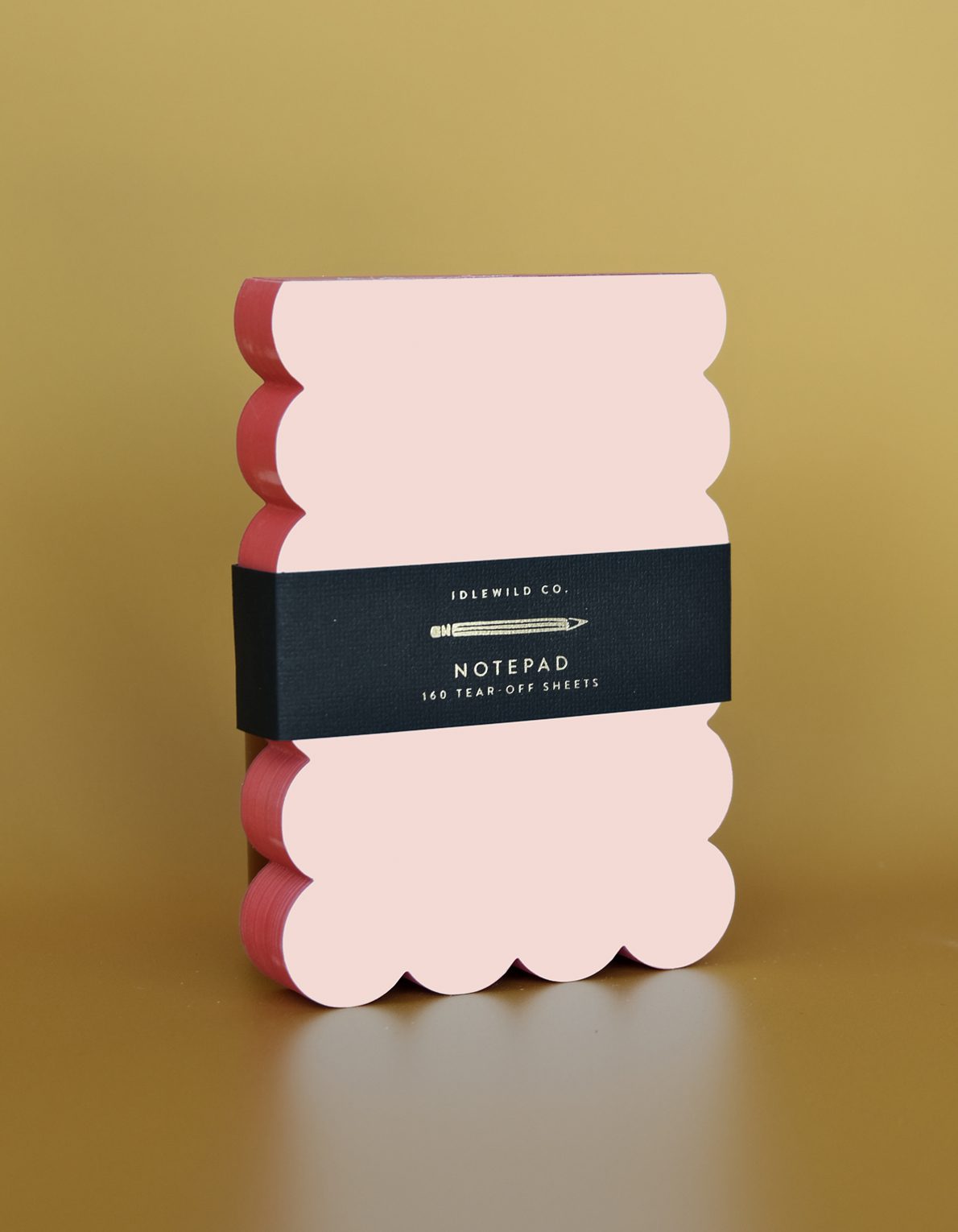 Scalloped Shaped Notepad | Peach + Persimmon