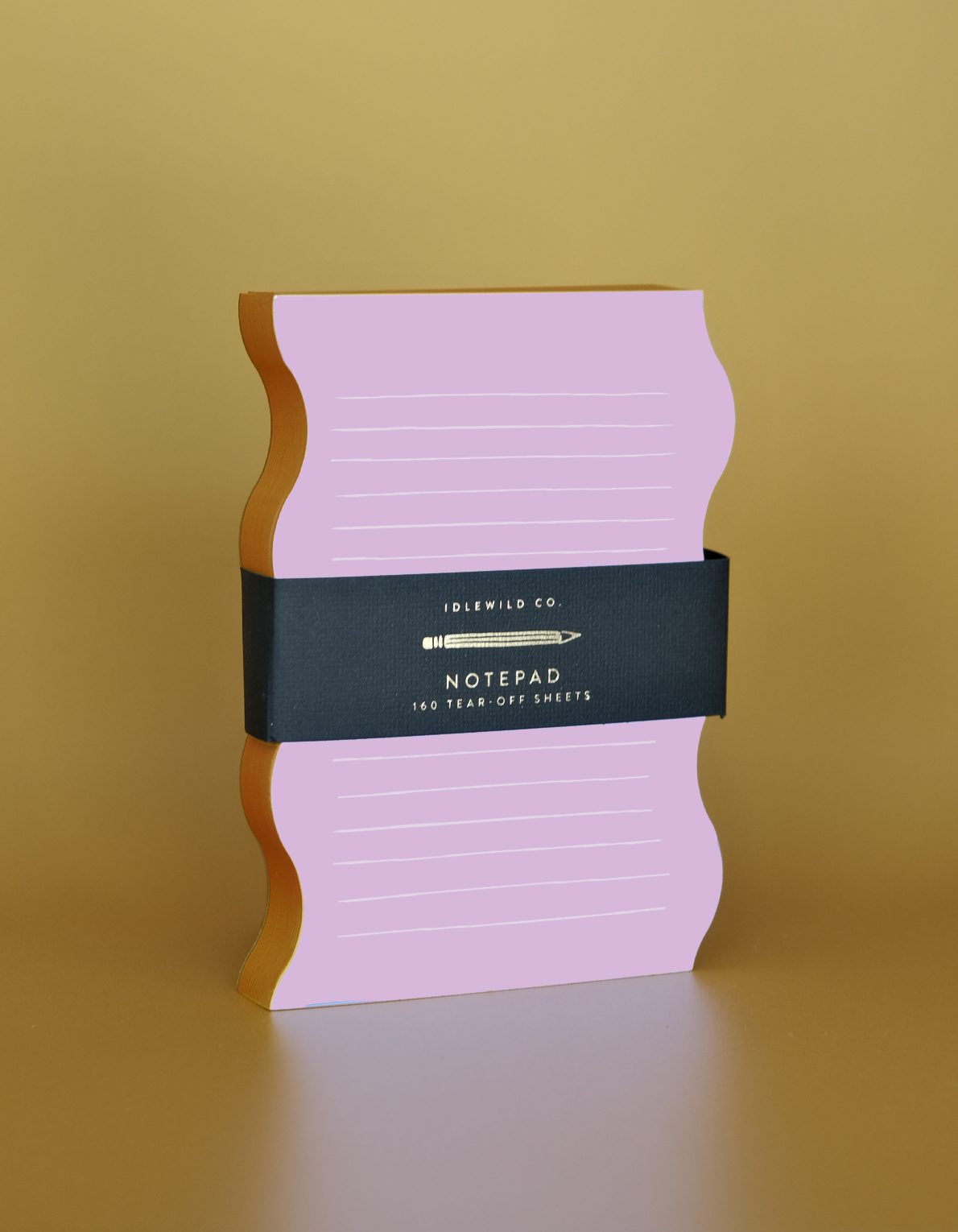 Wavy Shaped Notepad | Lilac + Tangerine