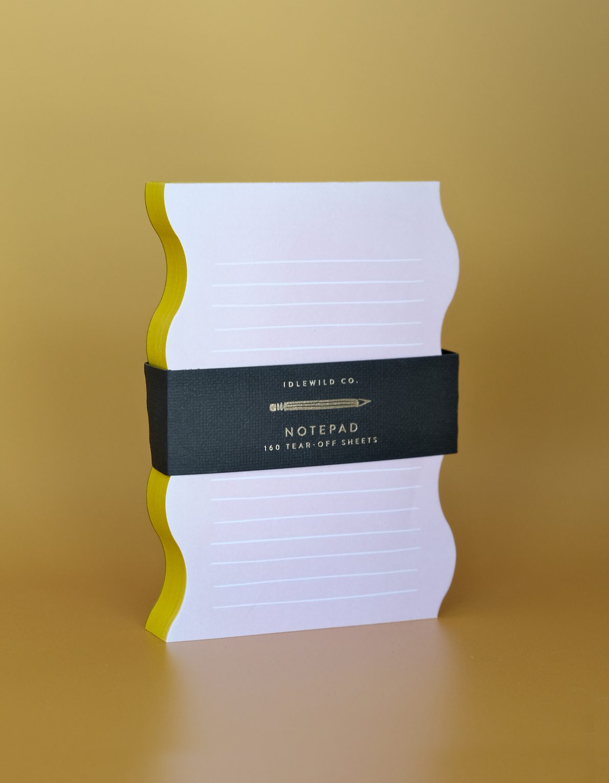 Wavy Shaped Notepad | Pink + Yellow