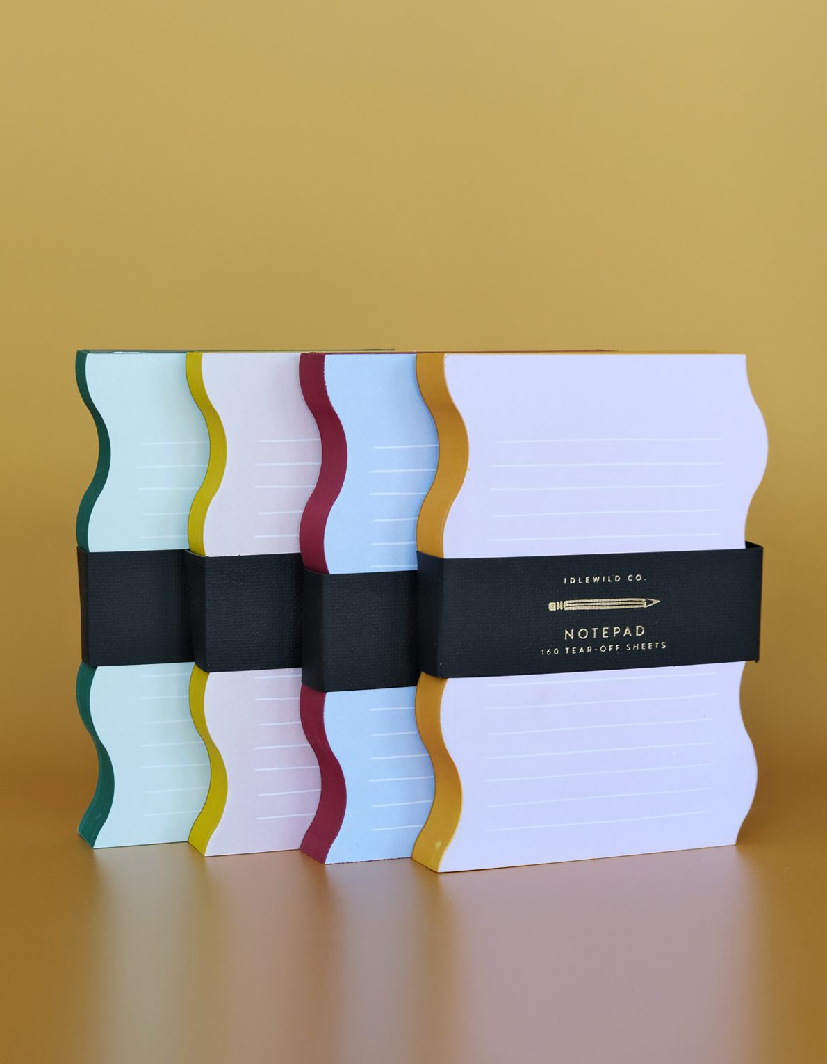 Wavy Shaped Notepad | Lilac + Tangerine