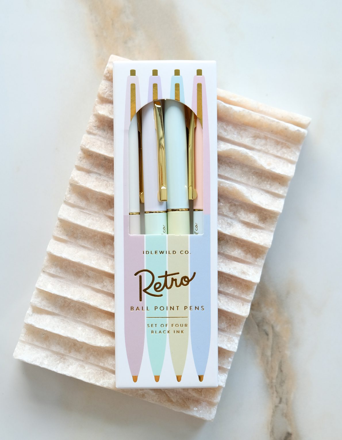 Retro Pen Set | Pastel Rainbow