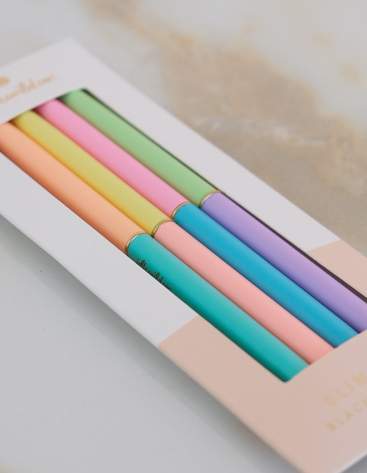 Slim Pen Collection | Neon Rainbow Duotone