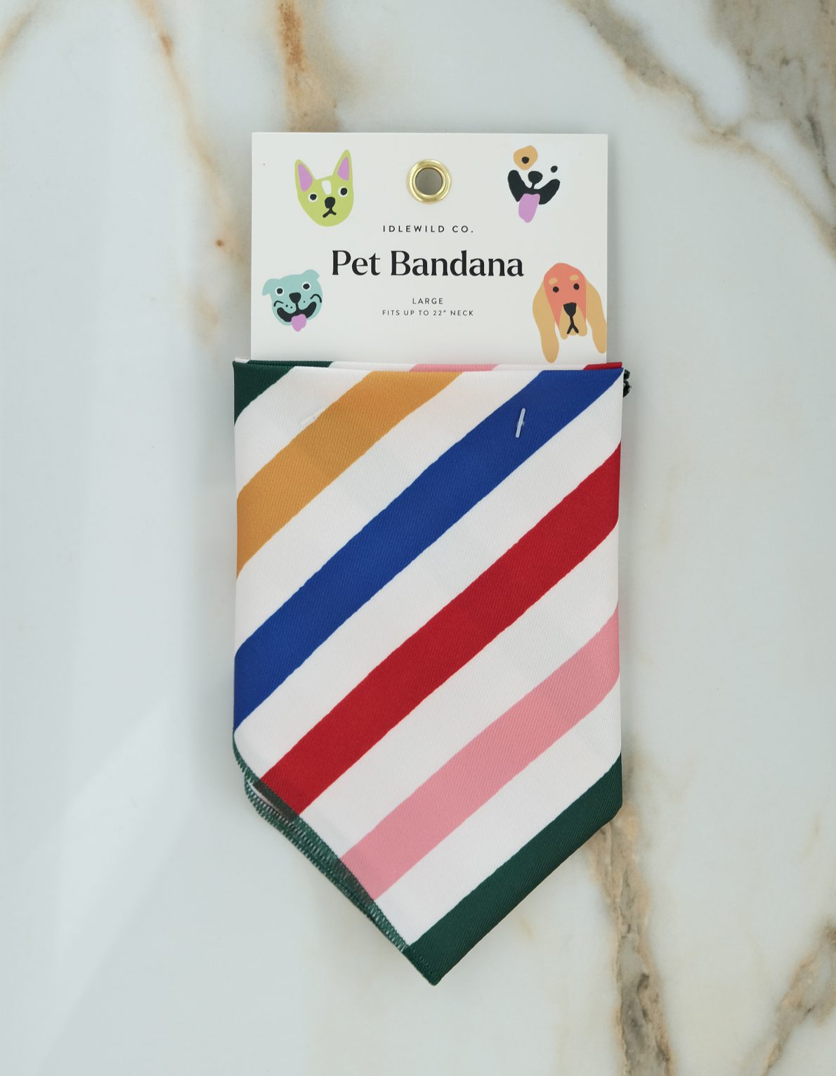 Pet Bandana | Primary Stripes