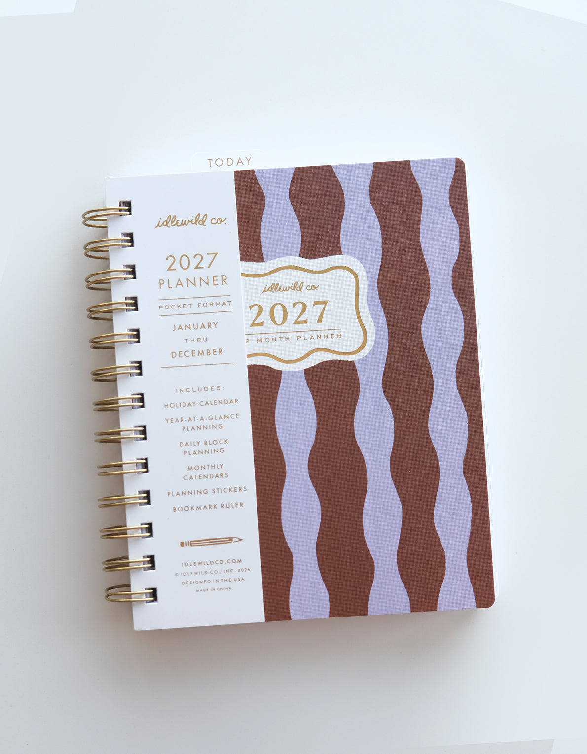 2027 Pocket Planner | Periwinkle Wave
