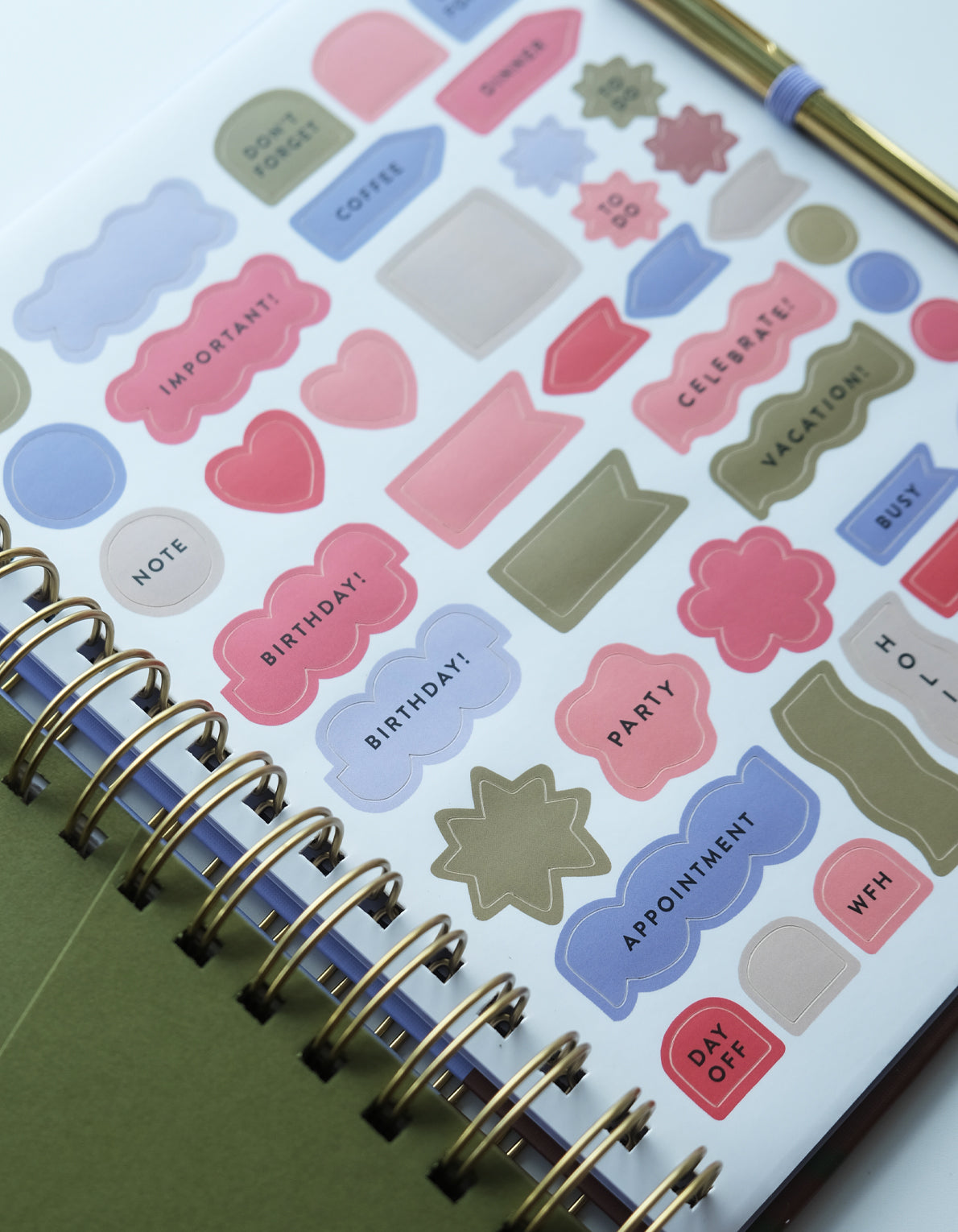2027 Spiral Bound Planner | Folk Art Tulip