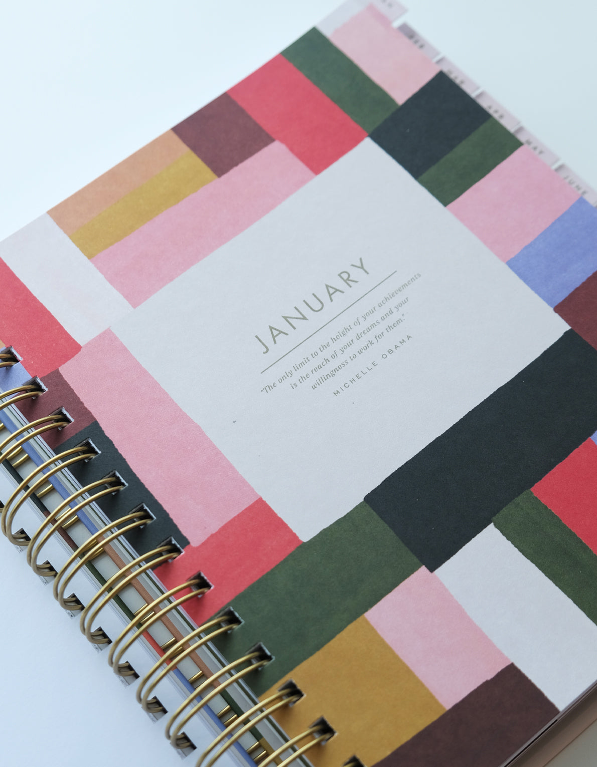 2027 Spiral Bound Planner | Patchwork Motif