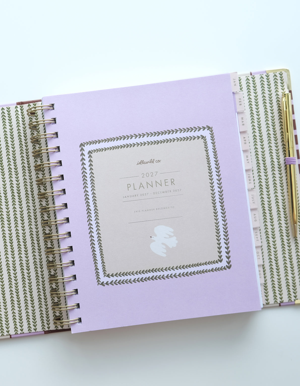2027 Binder Planner | Folk Art Print