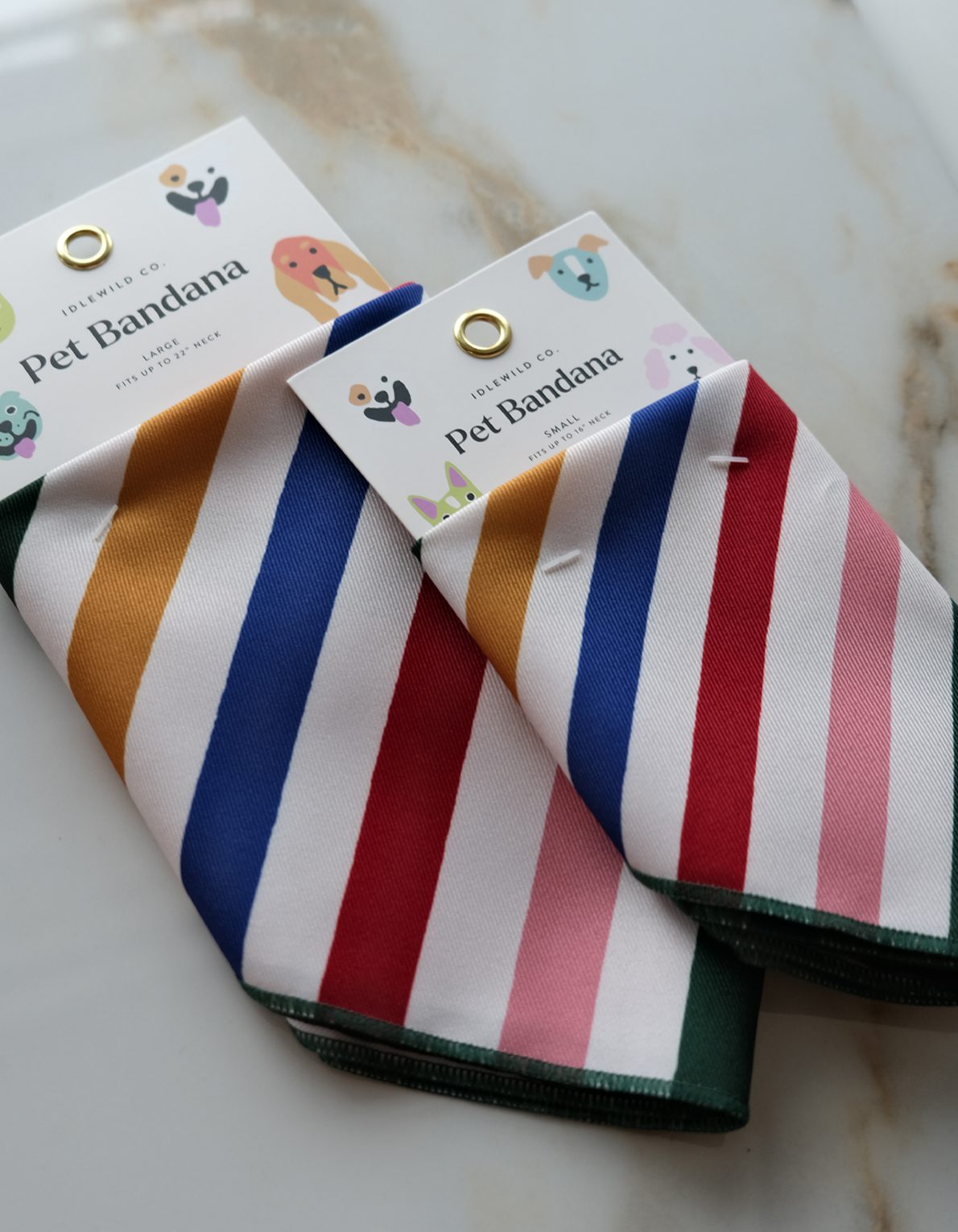Pet Bandana | Primary Stripes