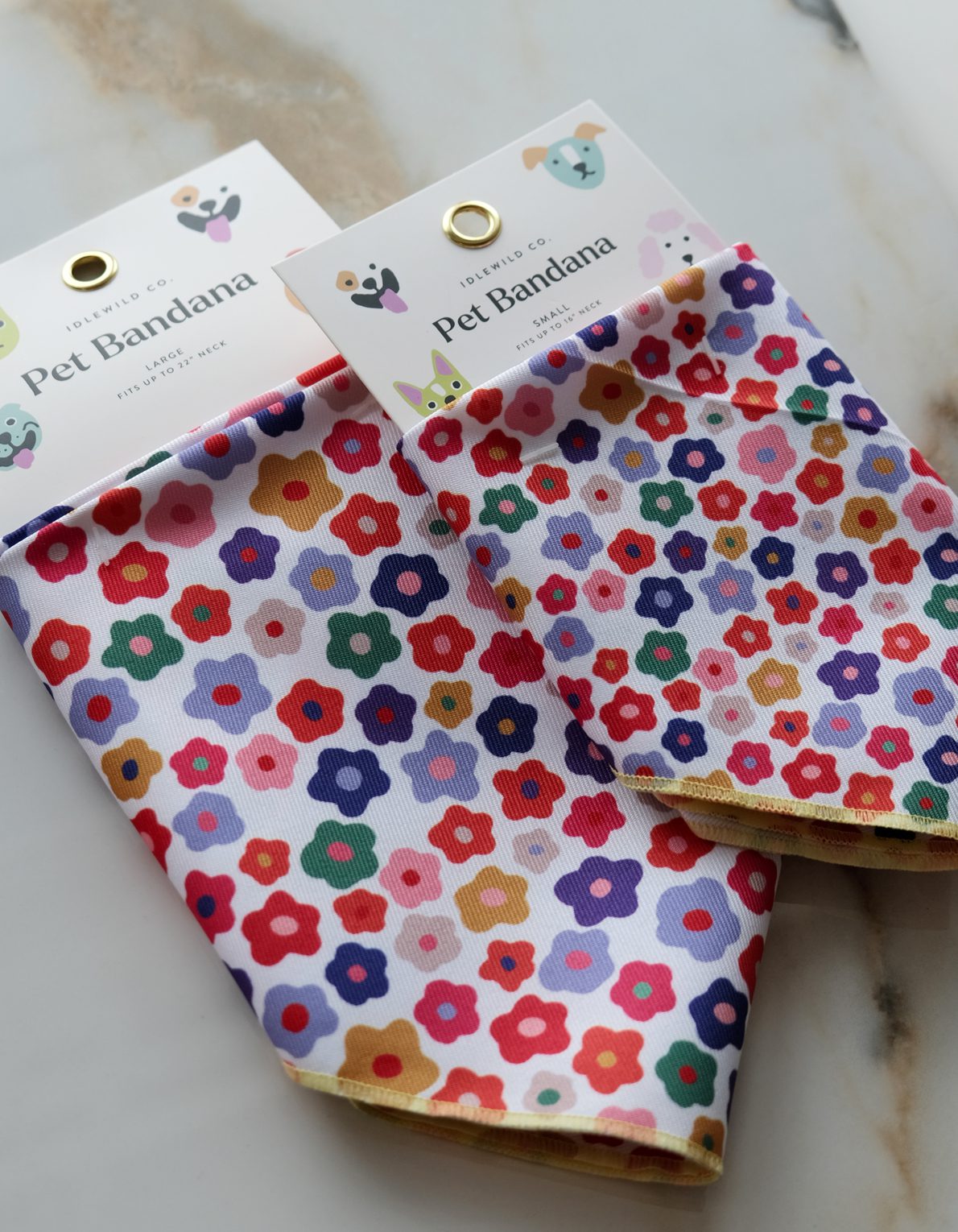 Pet Bandana | Rainbow Daisy