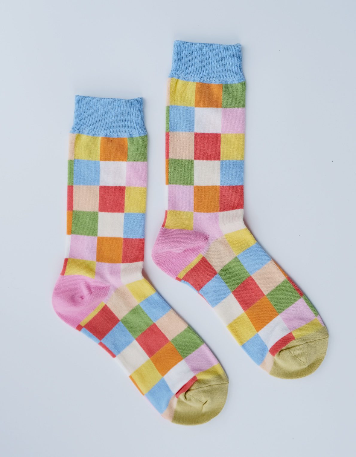 Crew Socks | Rainbow Checks