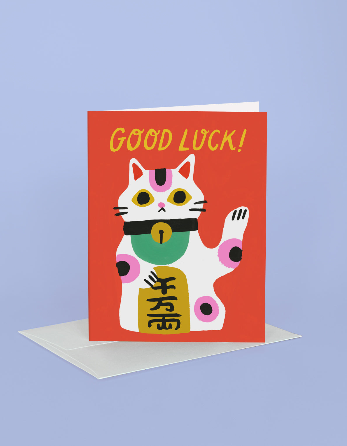 Support Greeting Card | Good Luck Maneki Neko