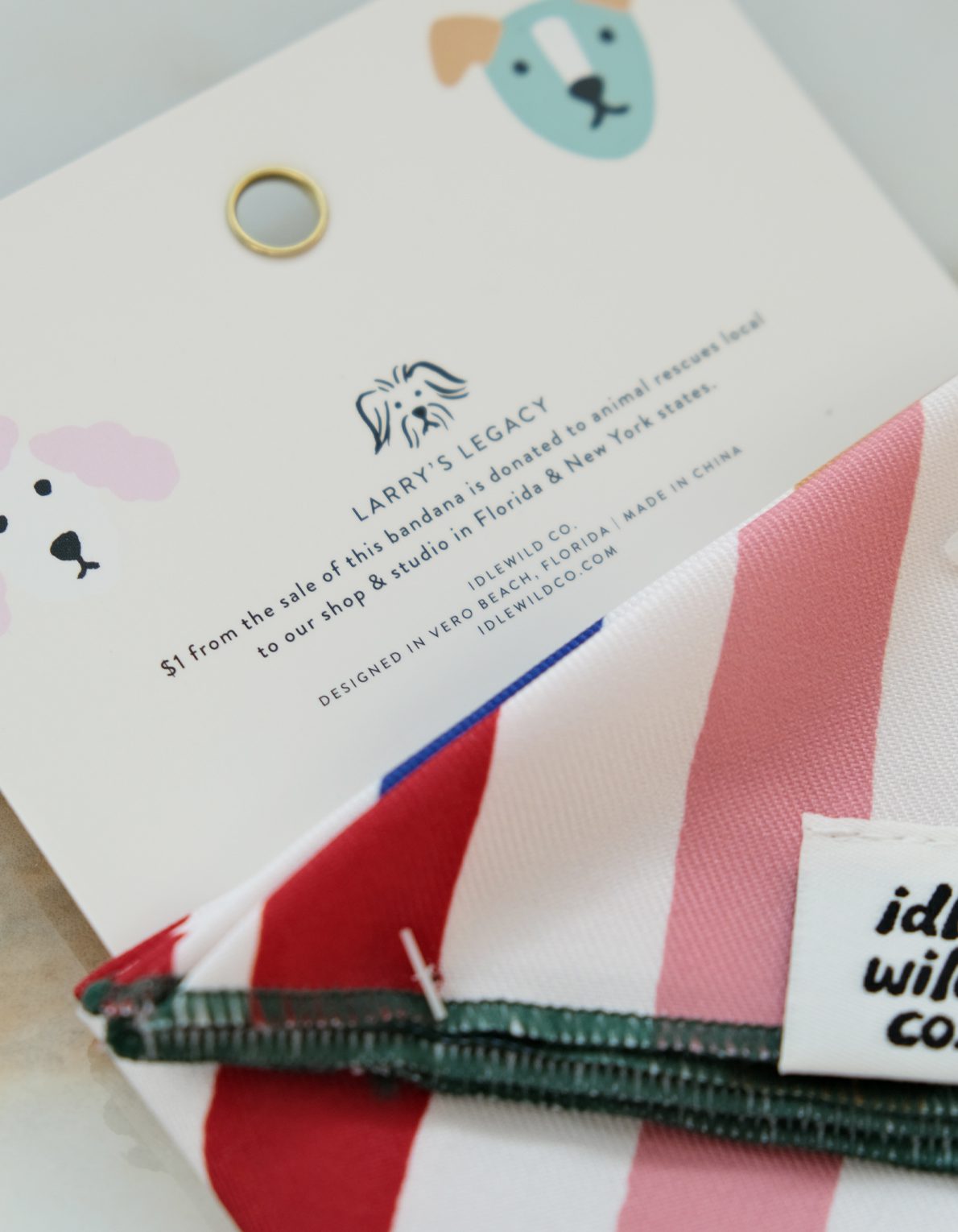 Pet Bandana | Primary Stripes