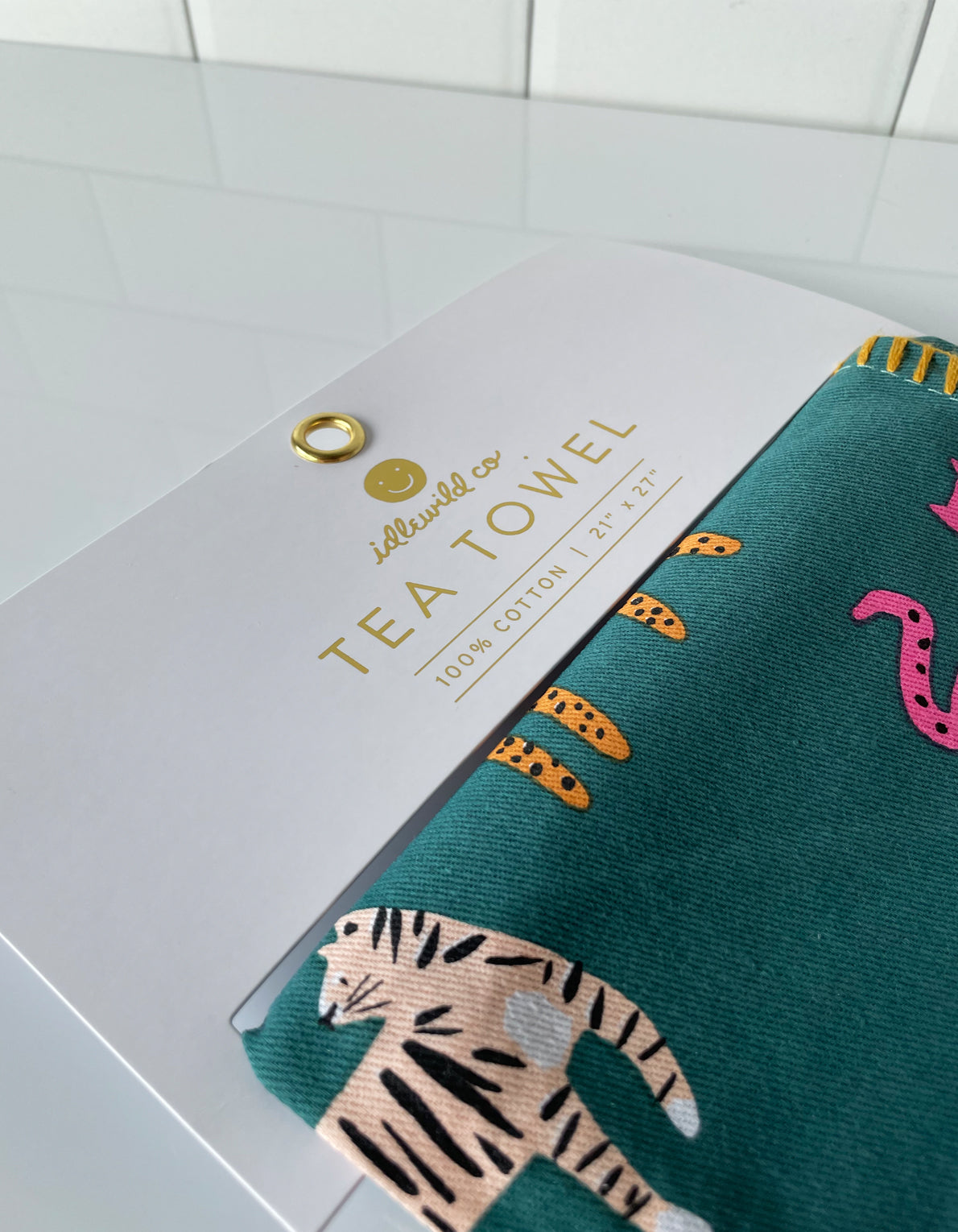 Cotton Tea Towel | Wild Cats