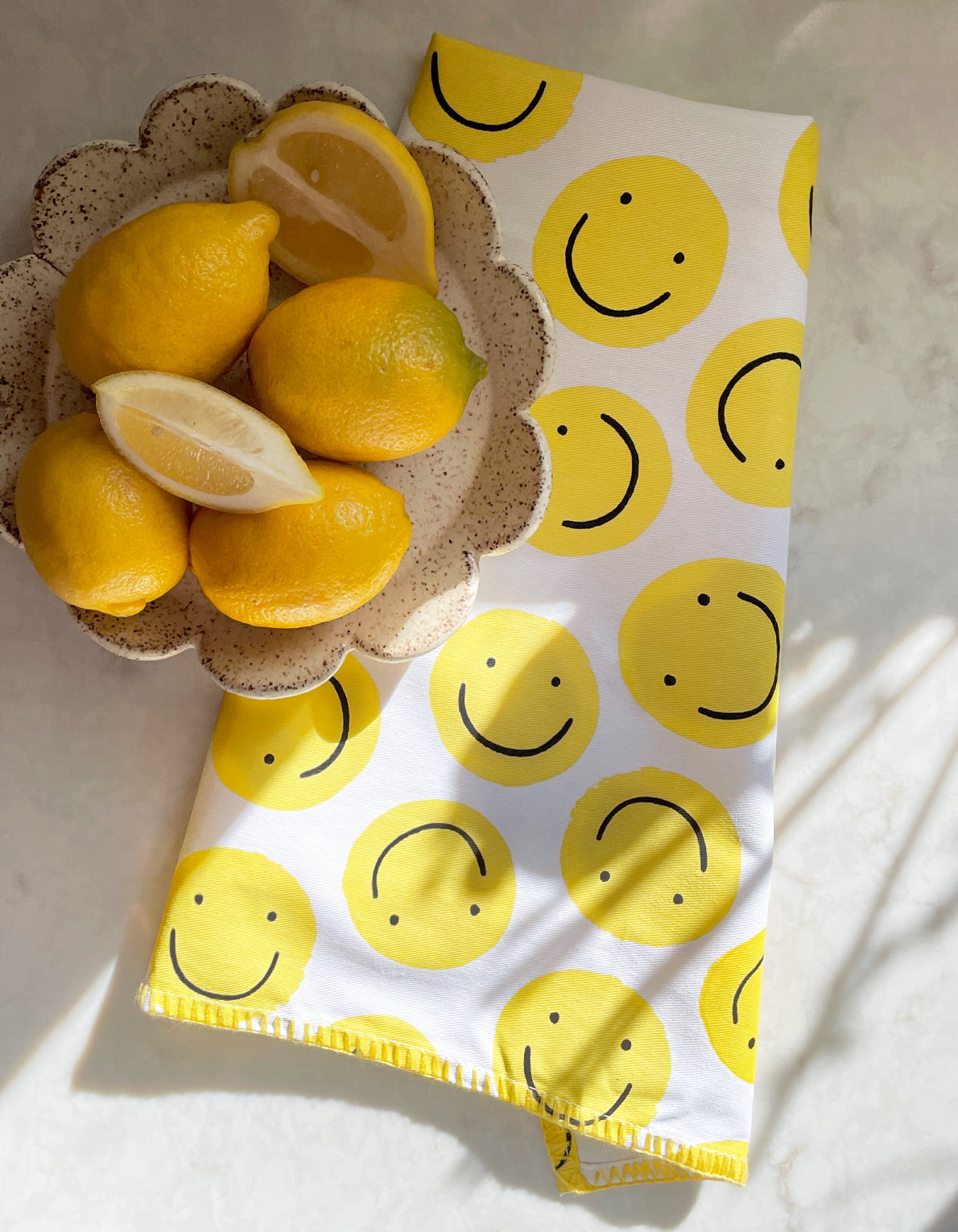 Cotton Tea Towel | Smiley