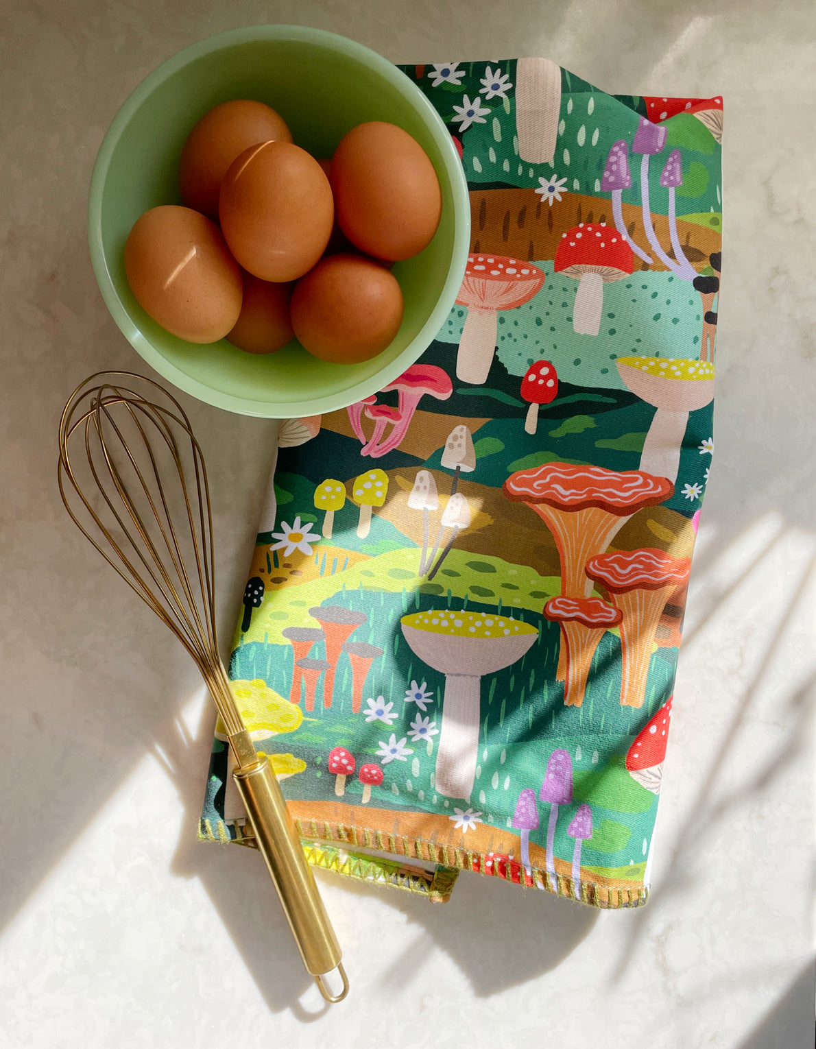 Cotton Tea Towel | Mushroom Heaven