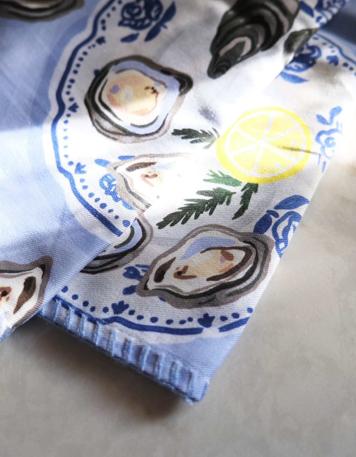 Cotton Tea Towel | Oysters