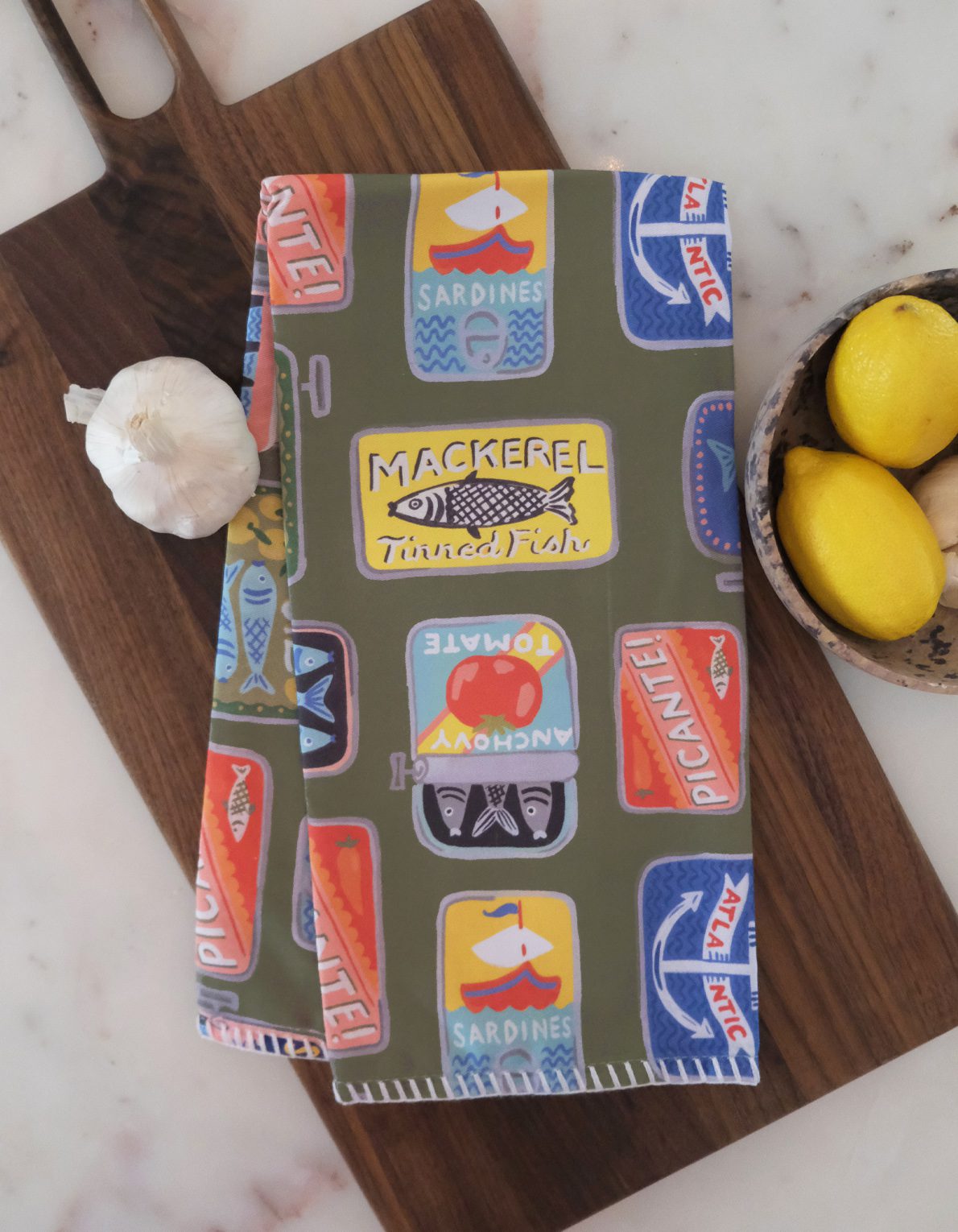 Cotton Tea Towel | Tinned Fish