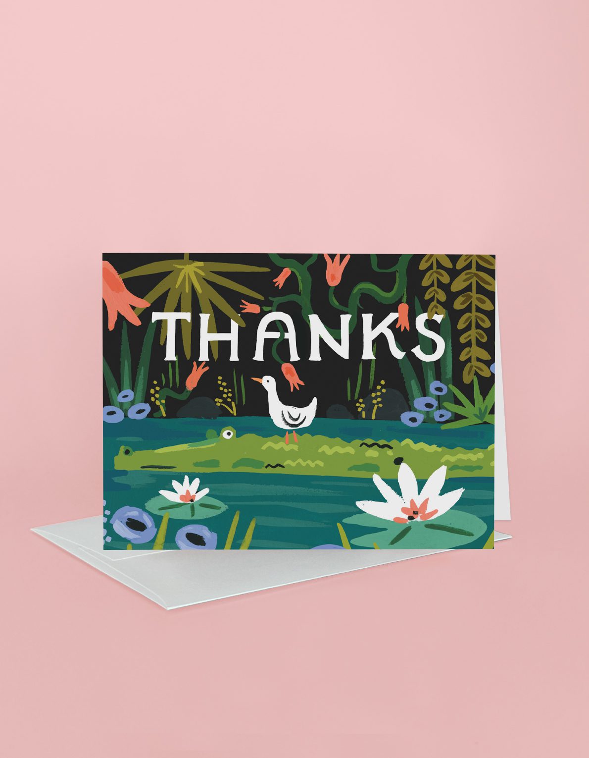 Thank You Greeting Card | Thanks Gator