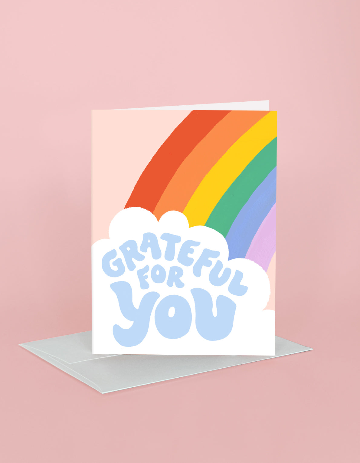 Thank You Greeting Card | Grateful Rainbow